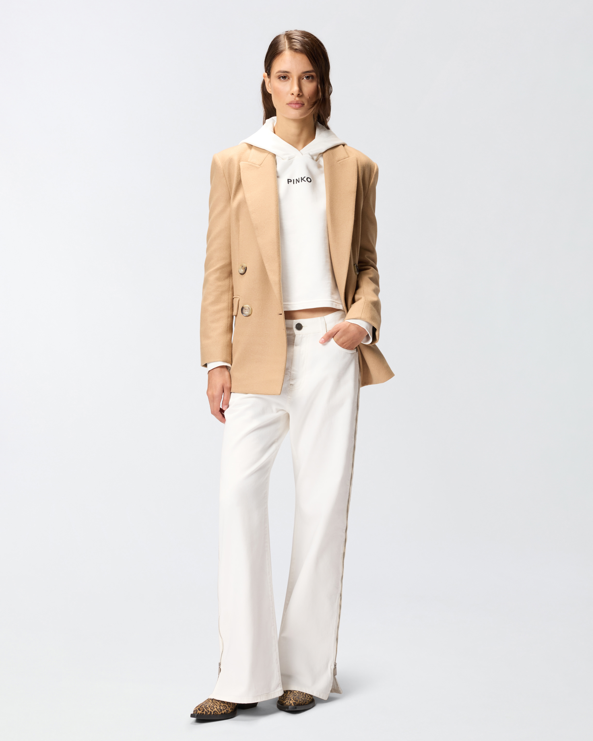 Sweat-shirt cropped à broderie 1