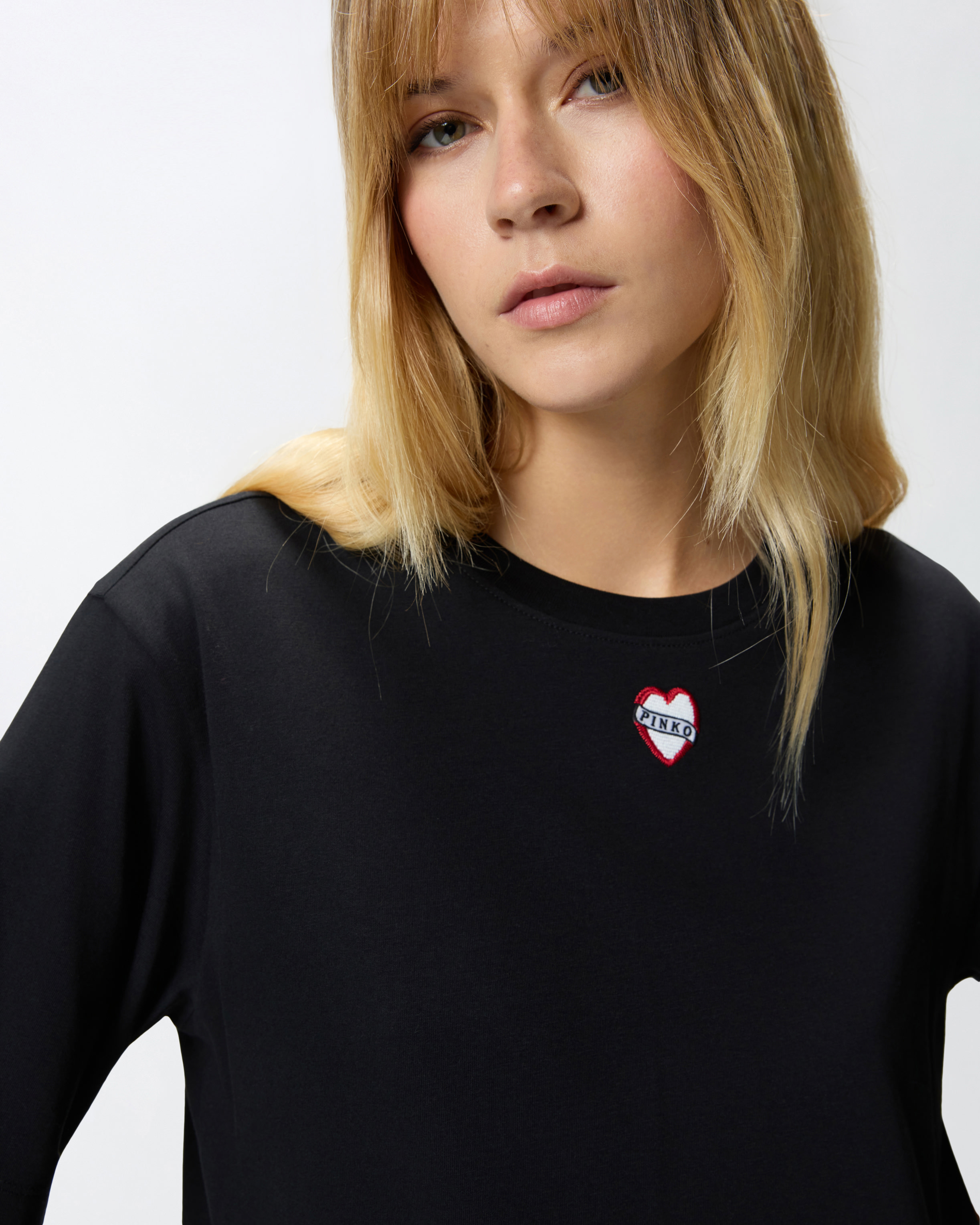 刺绣与印花廓形长款 T 恤 3