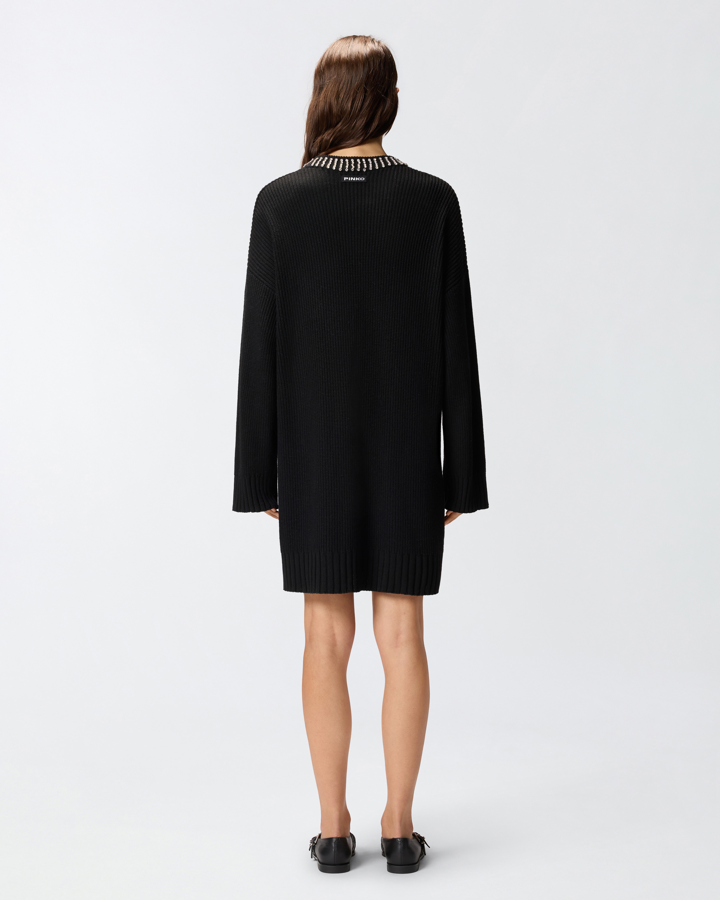 水钻衣领针织连衣裙 2