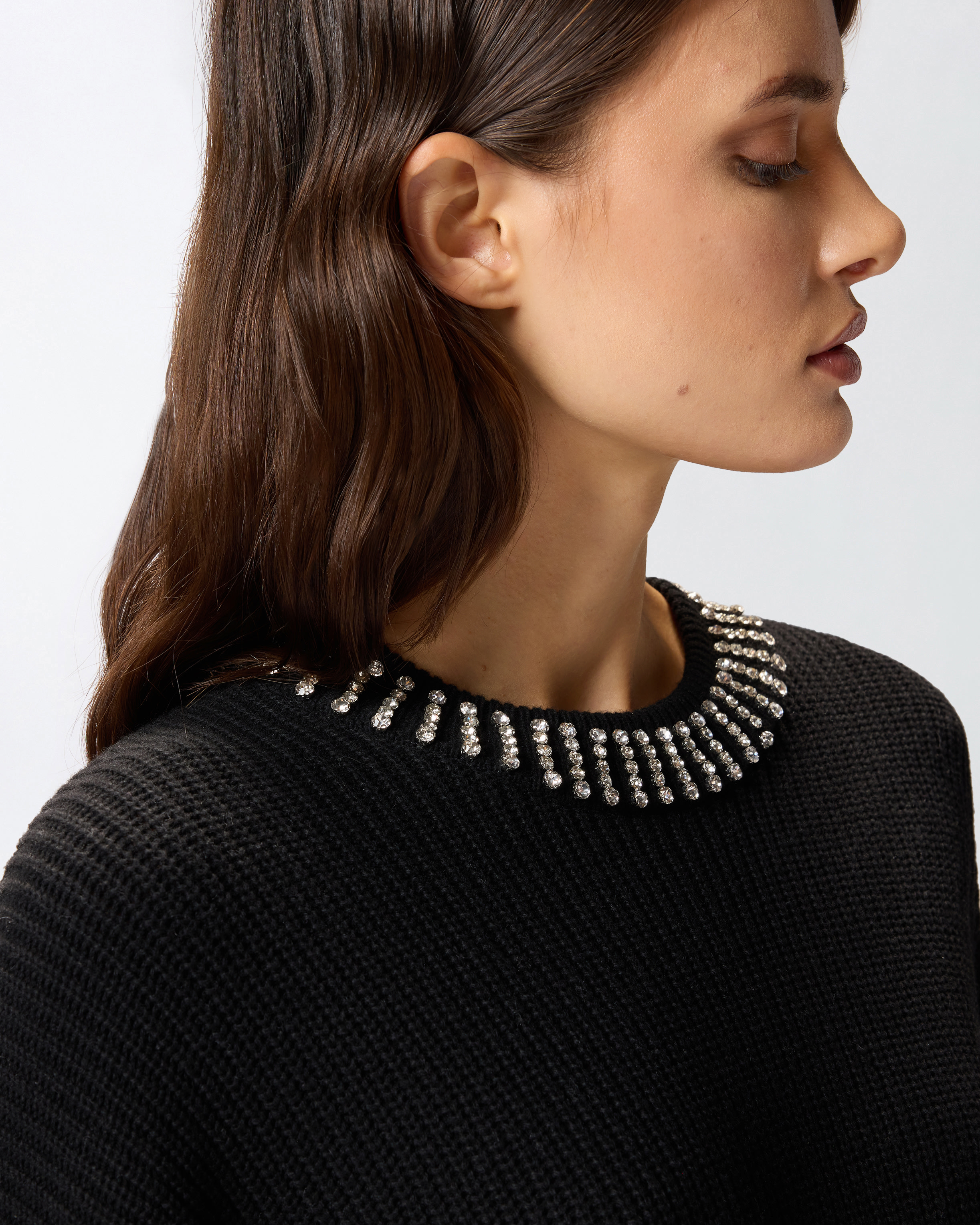 水钻衣领针织连衣裙 3