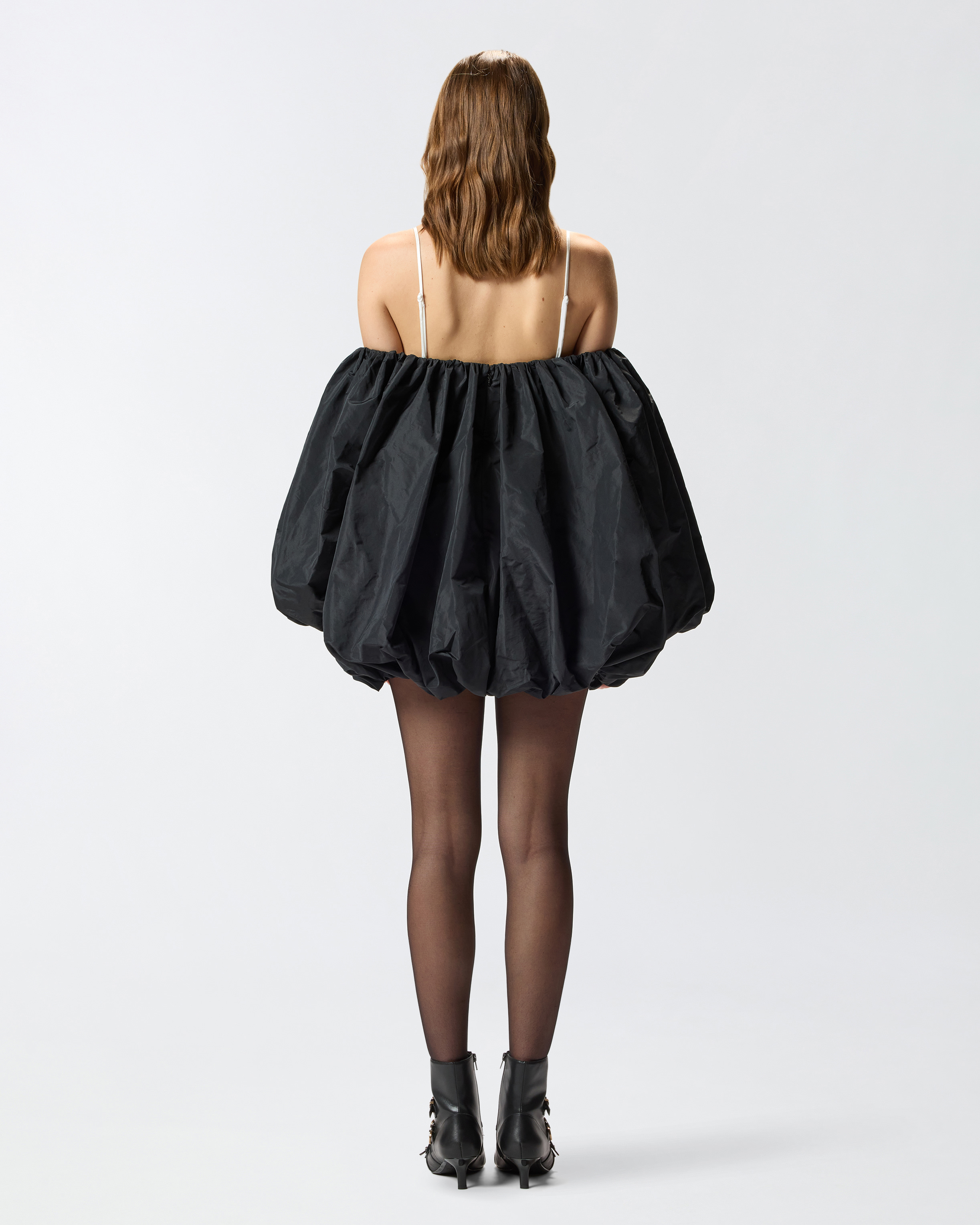 Balloon-effect mini dress 2