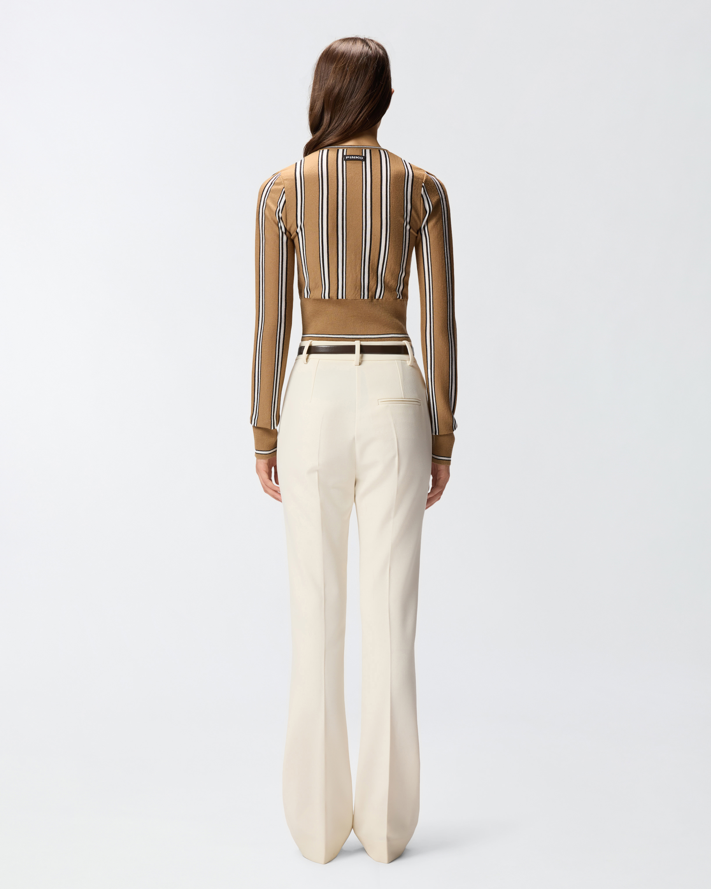 Cardigan a righe multicolor 2