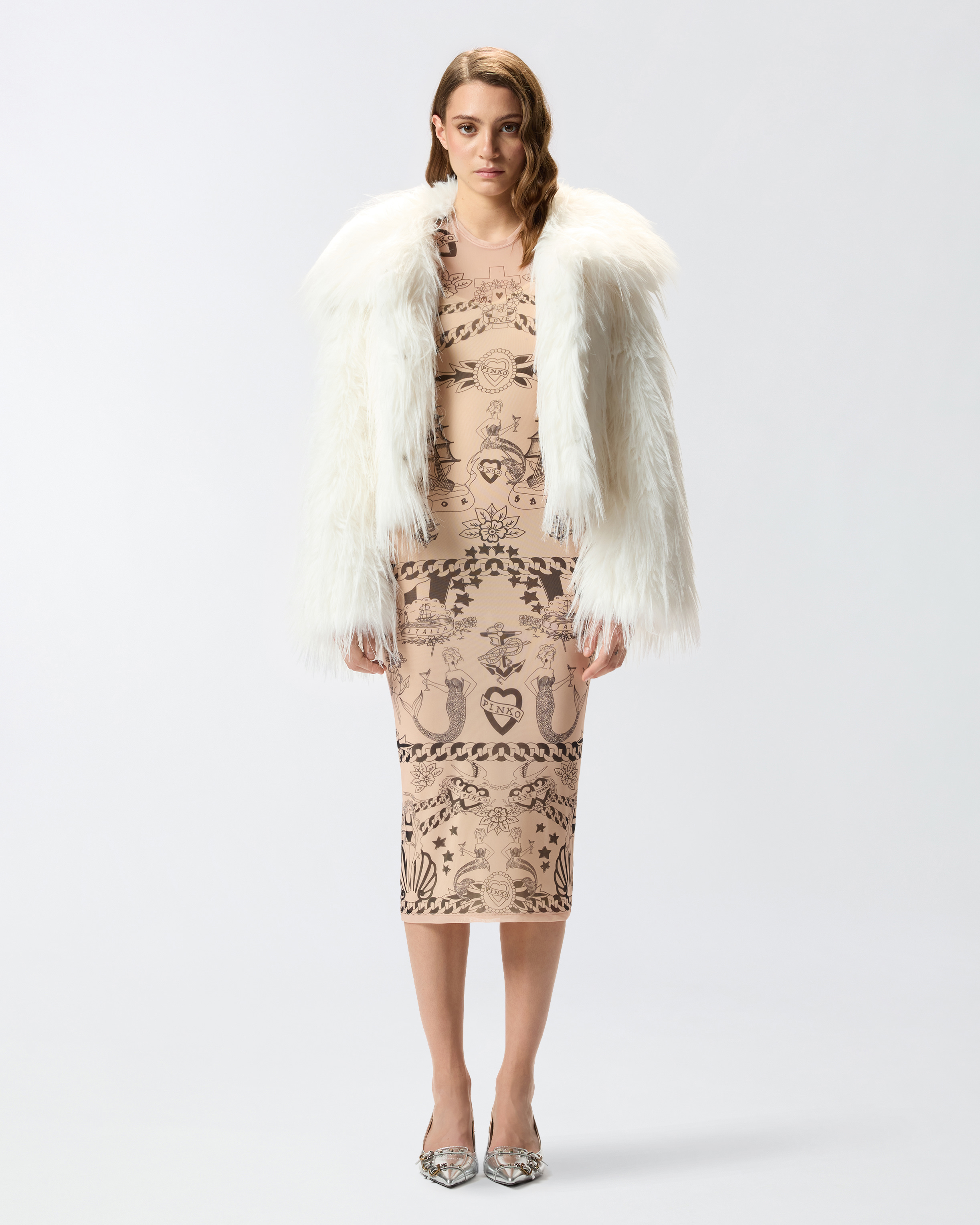 Printed tulle dress 1