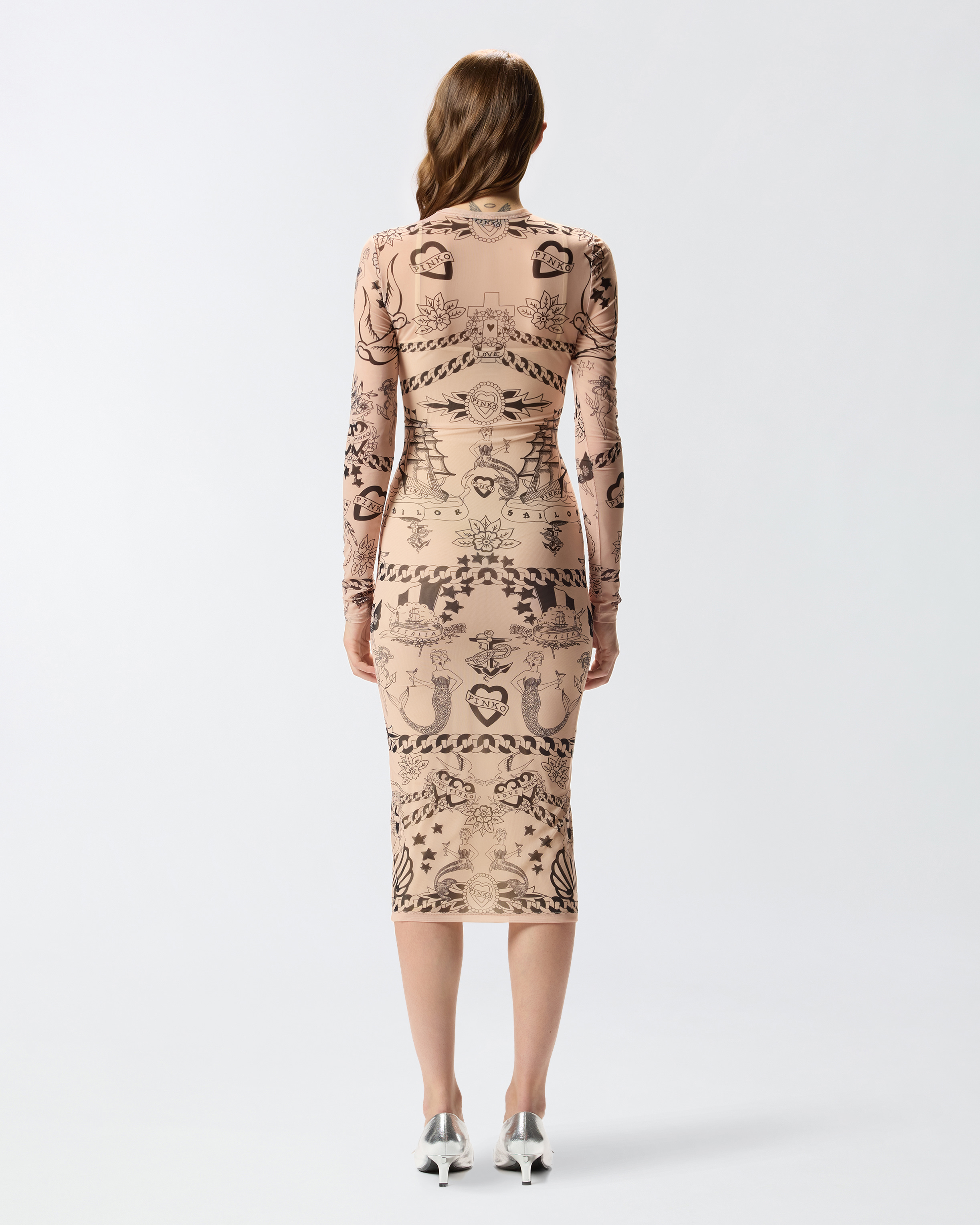 Printed tulle dress 2