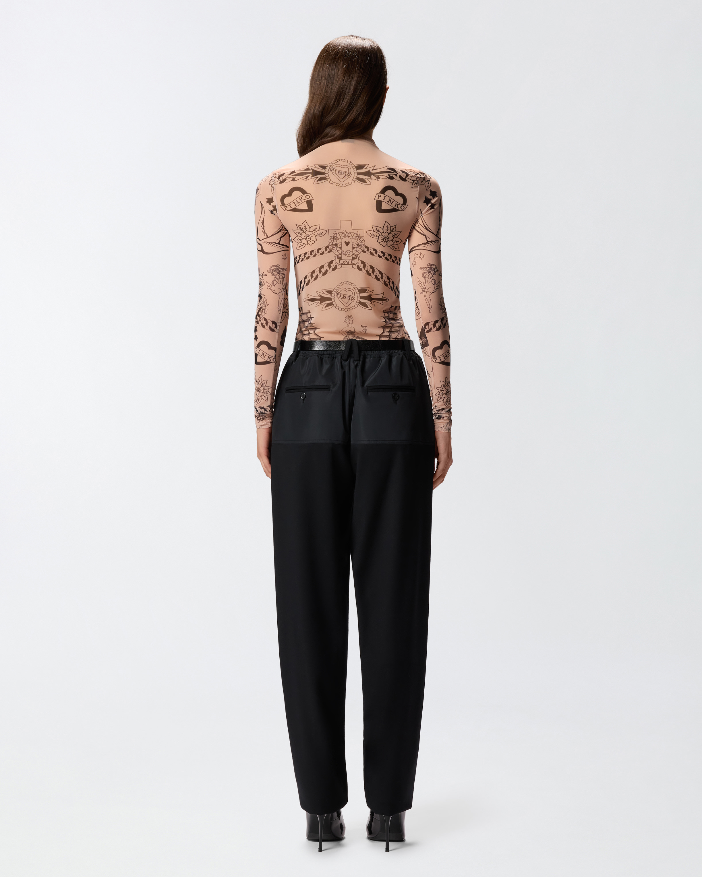 Pullover aus Tüll mit Print 2