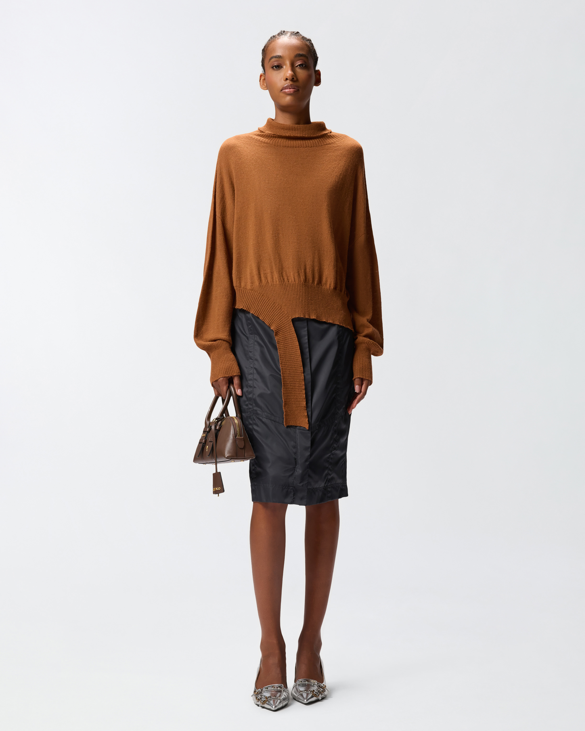 Pull à col roulé en maille 1