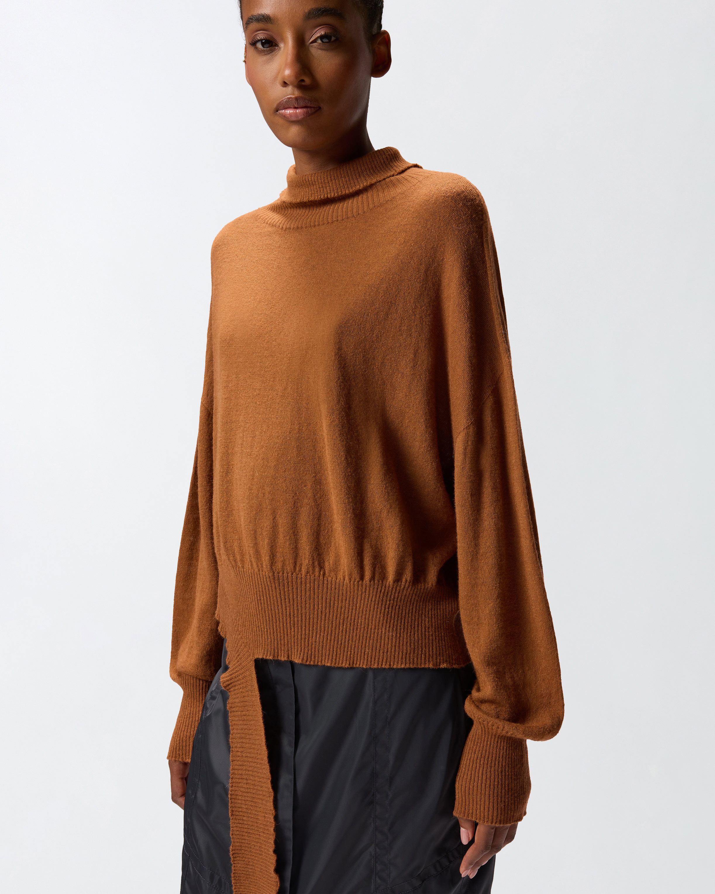 Pull à col roulé en maille 3