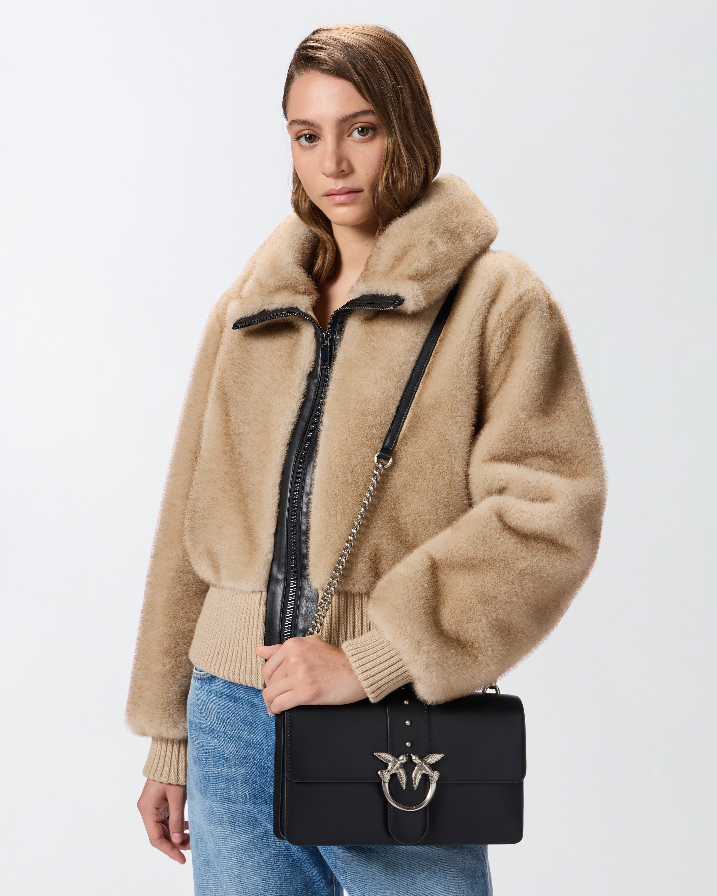 Pinko Love Bag One Medium Handbag In Leather