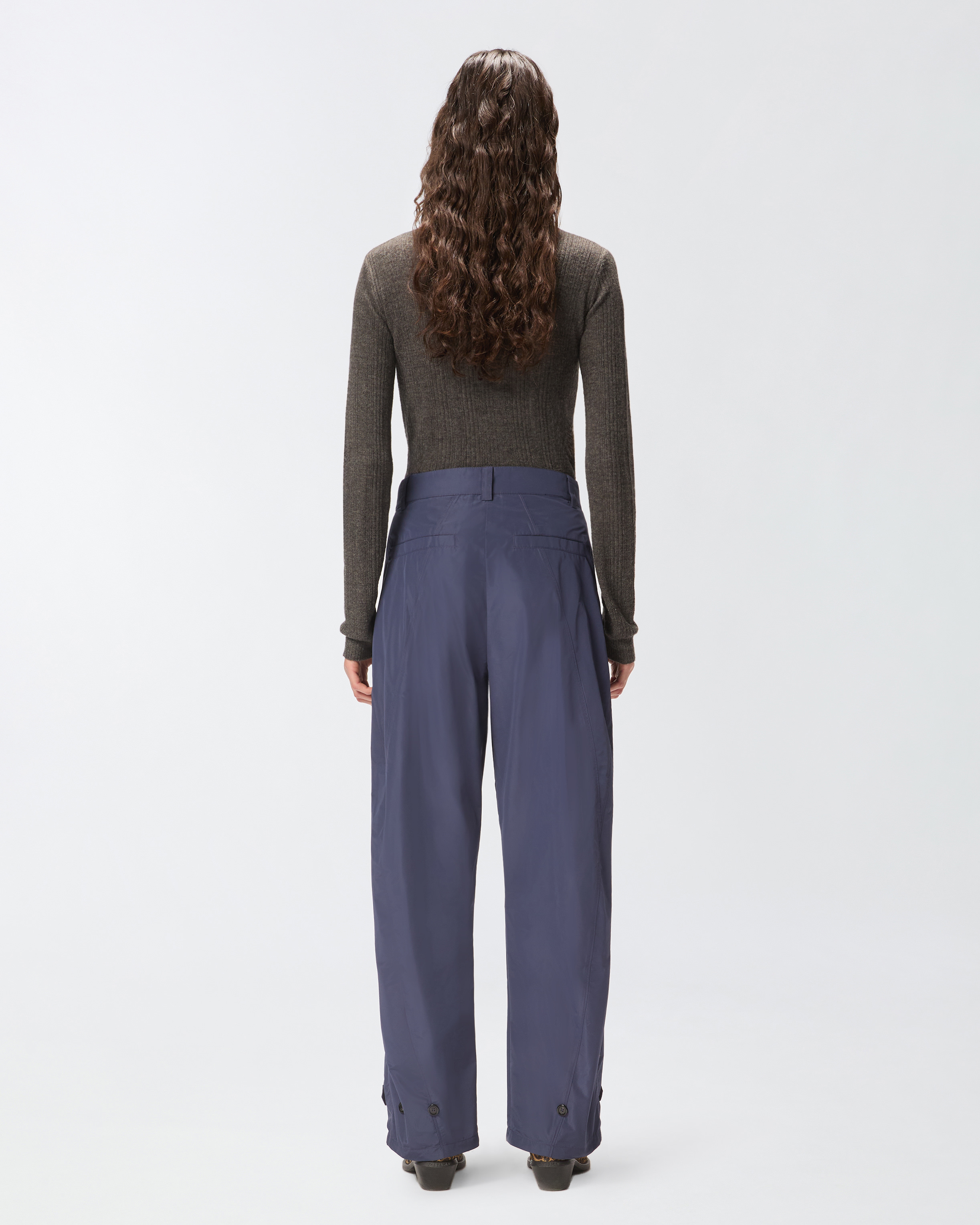 Pantalón de tafetán brillante 2