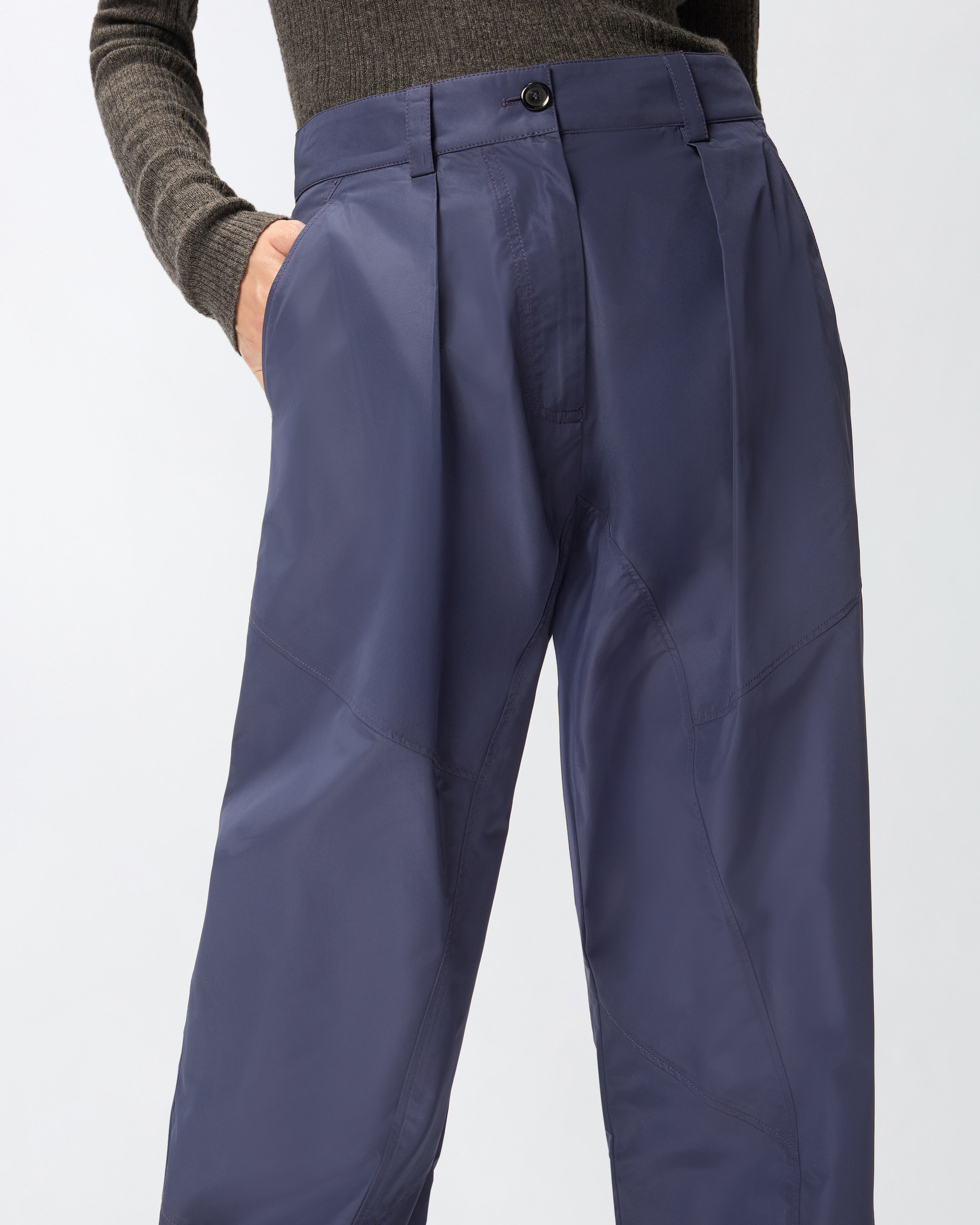 Pantalón de tafetán brillante 3