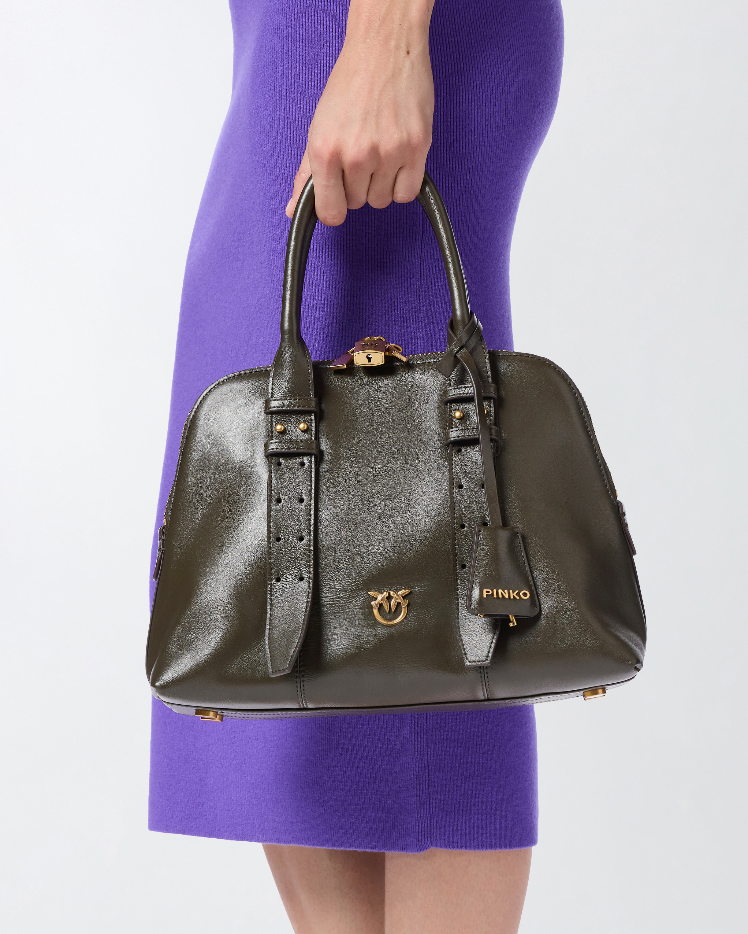 Pinko Escape Bag Medium Leather Handbag
