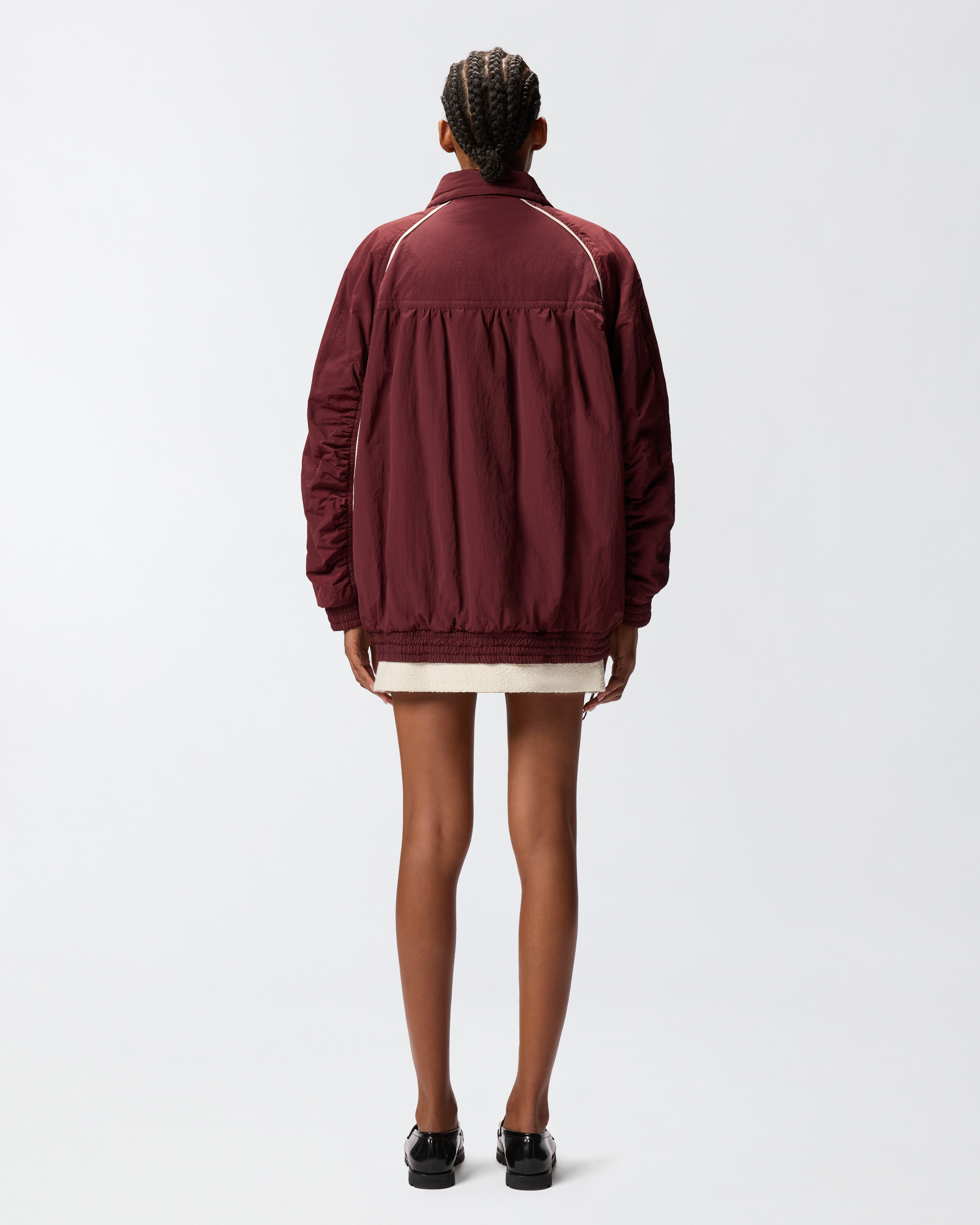 Cazadora holgada con bordes en contraste 2