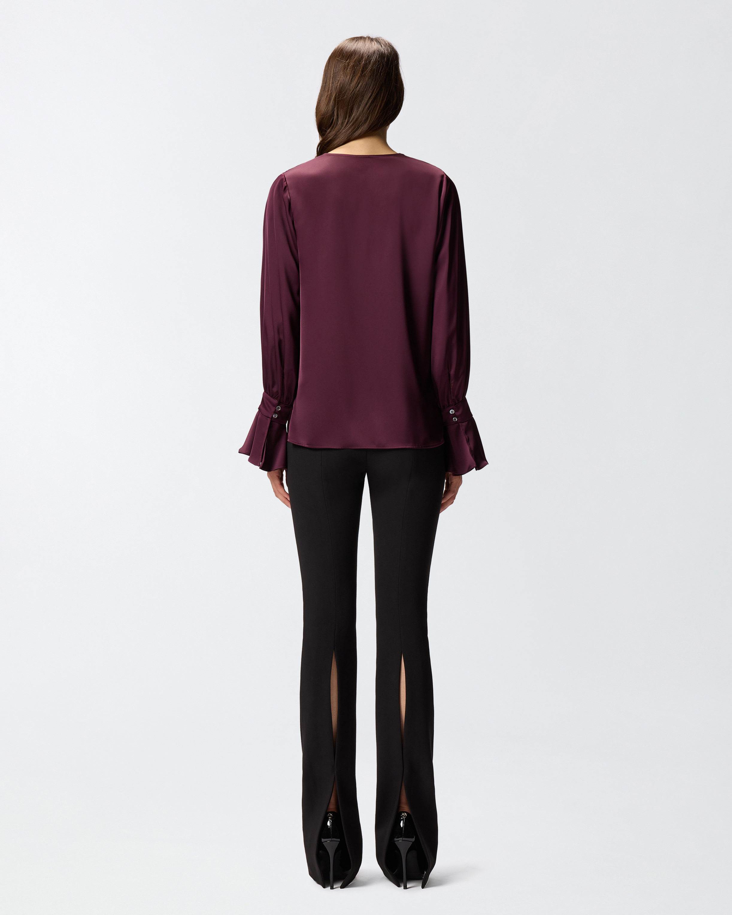 Relaxed-fit satin blouse 1