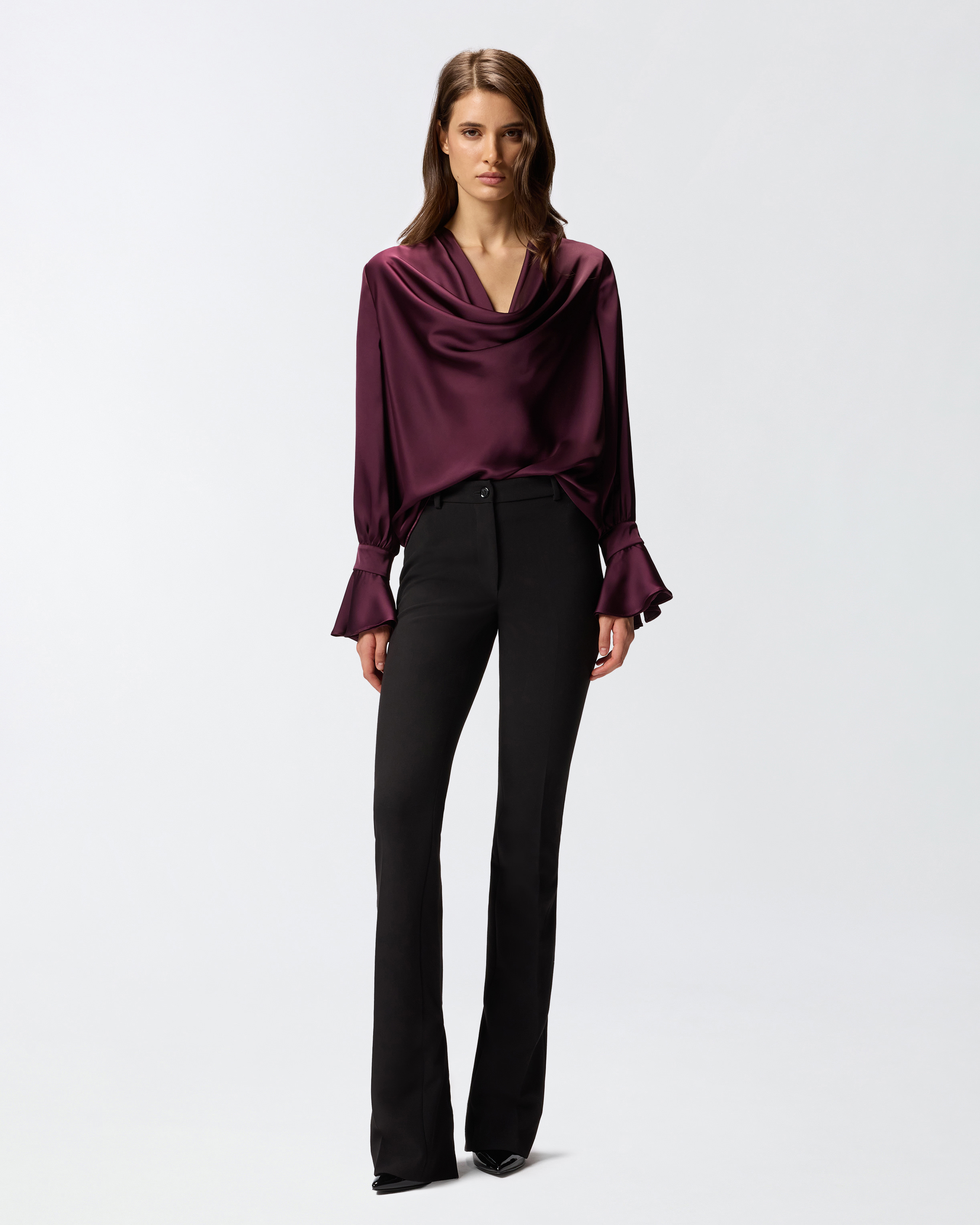 Relaxed-fit satin blouse 2