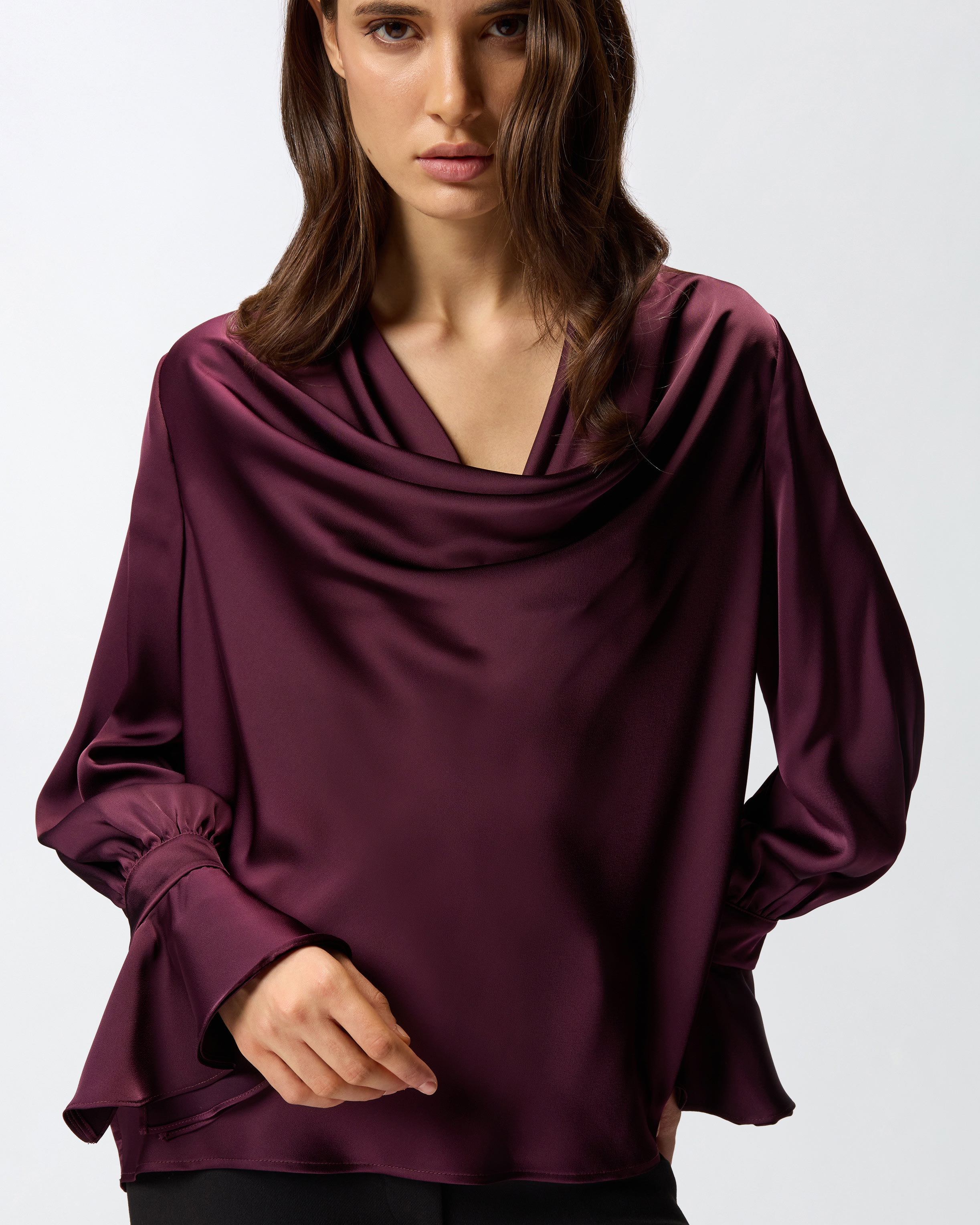 Relaxed-fit satin blouse 3