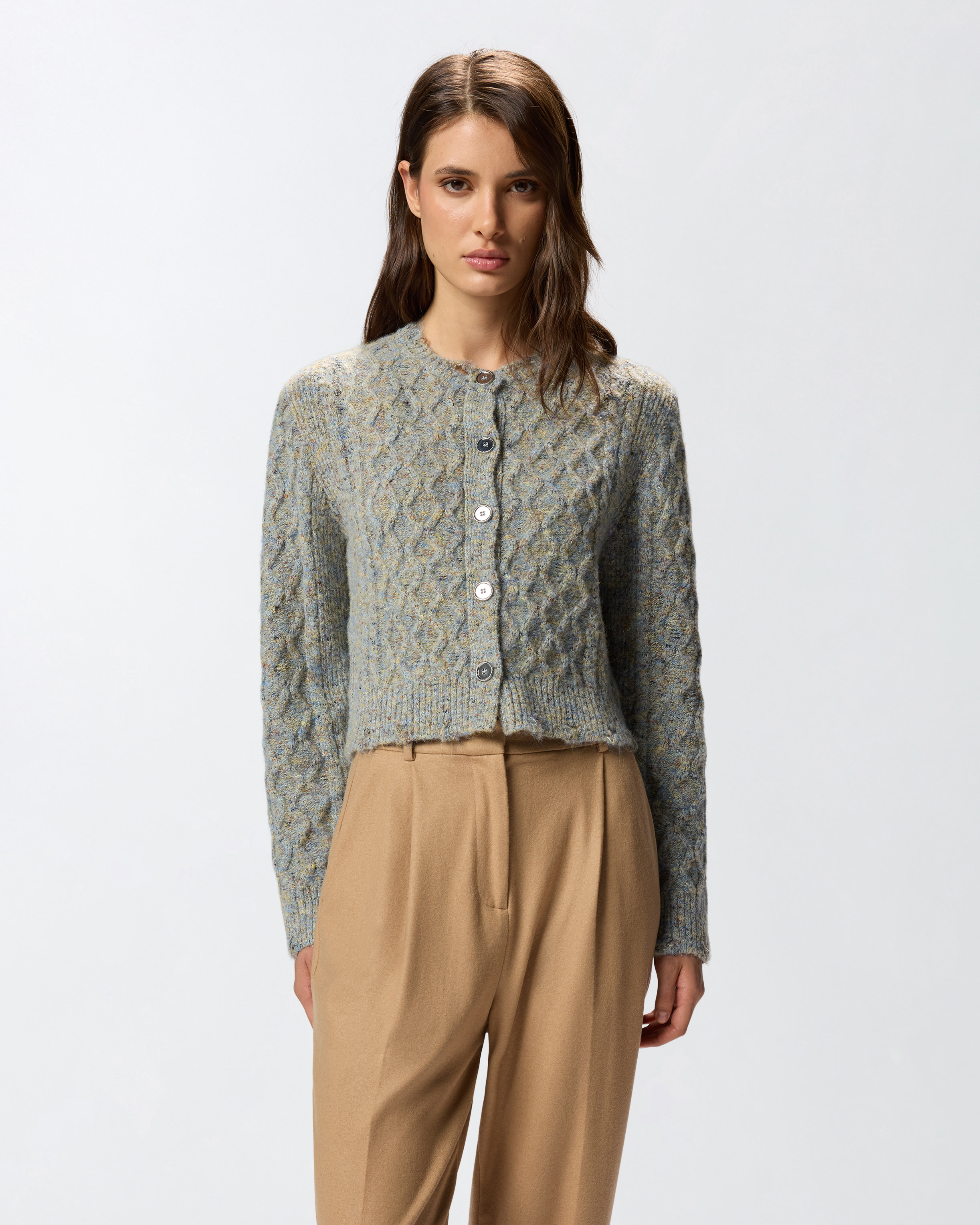 Cardigan aus buntem Strick 0