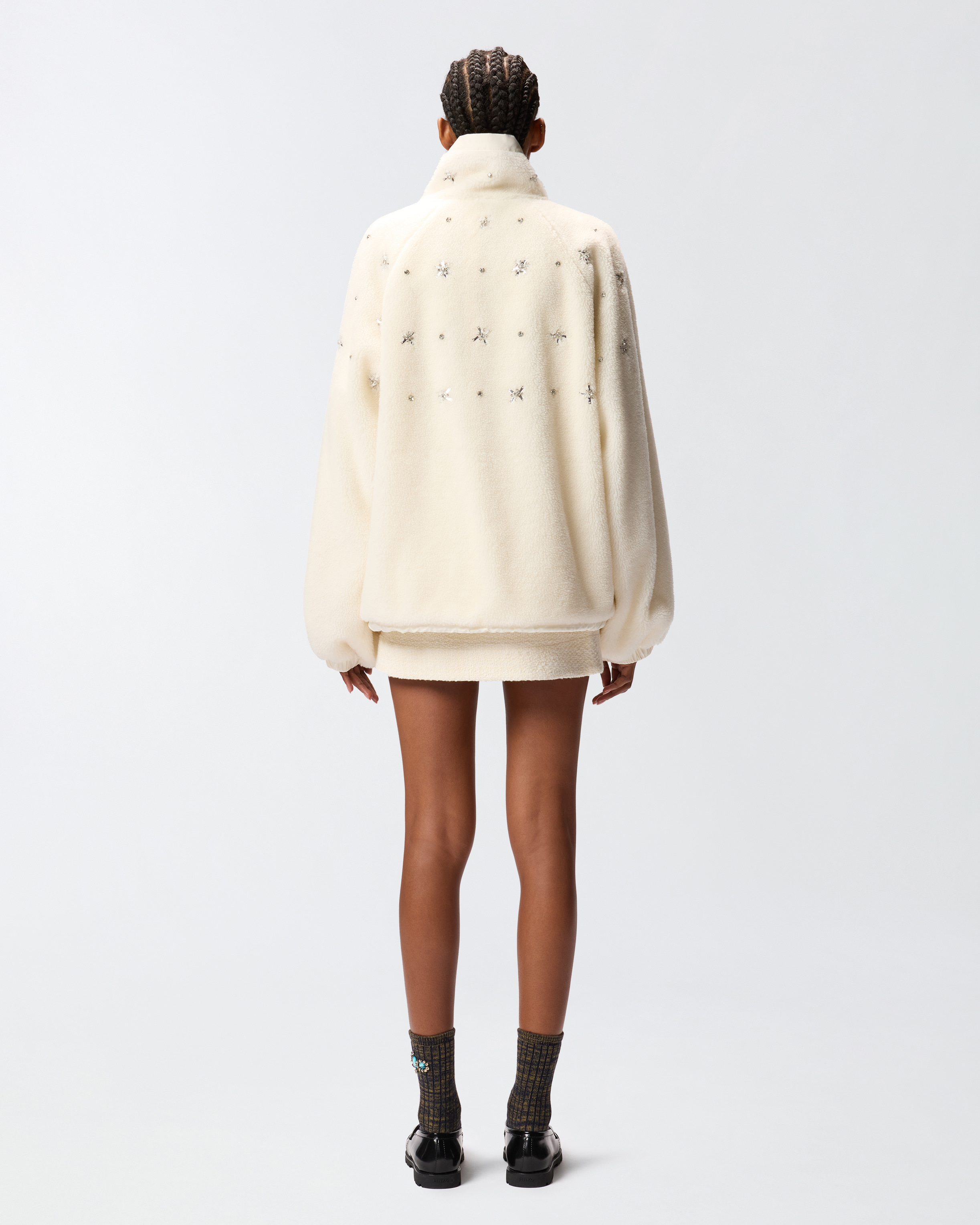 Bómber de punto polar con bordado joya 2