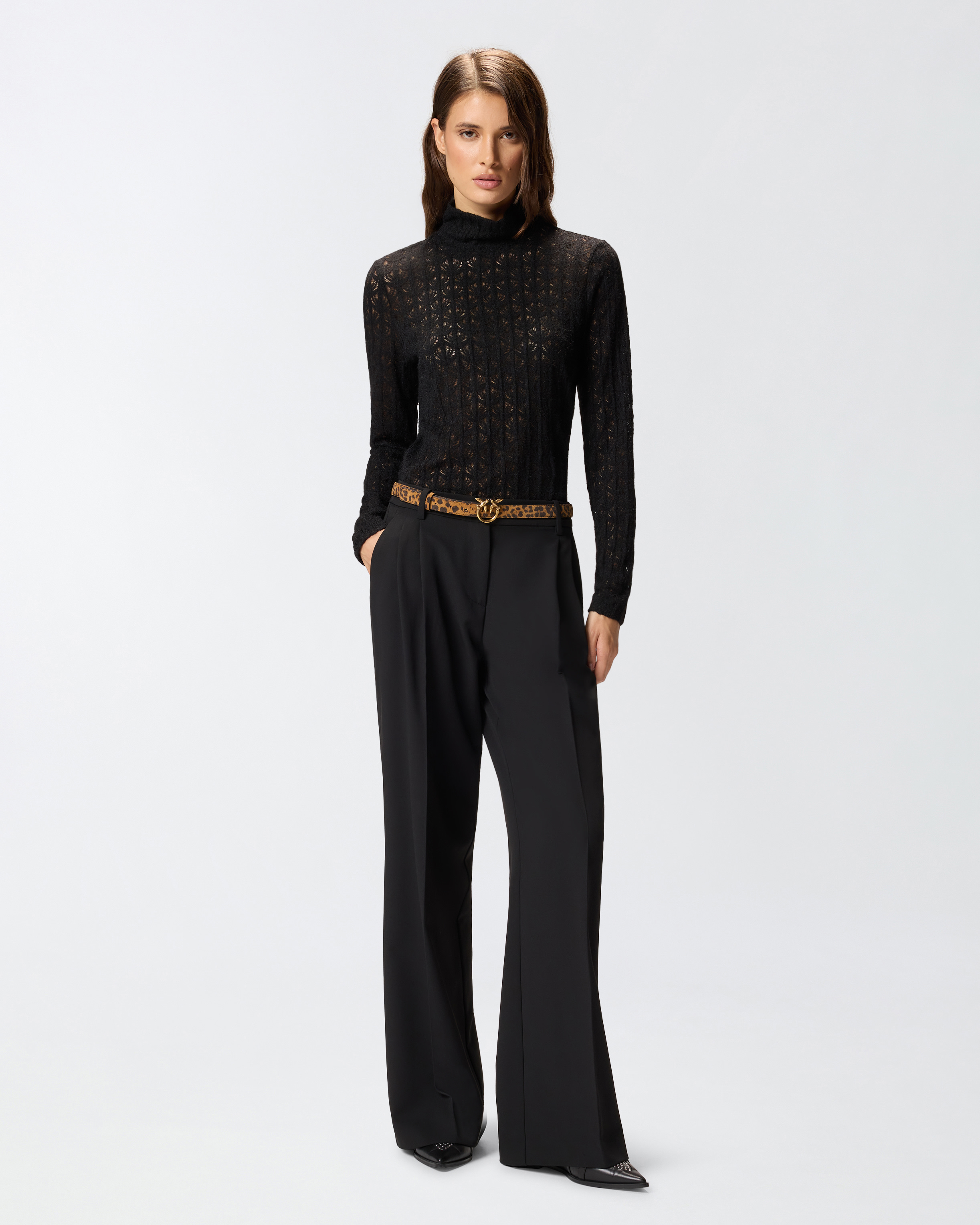 Водолазка из прозрачного кружева 1