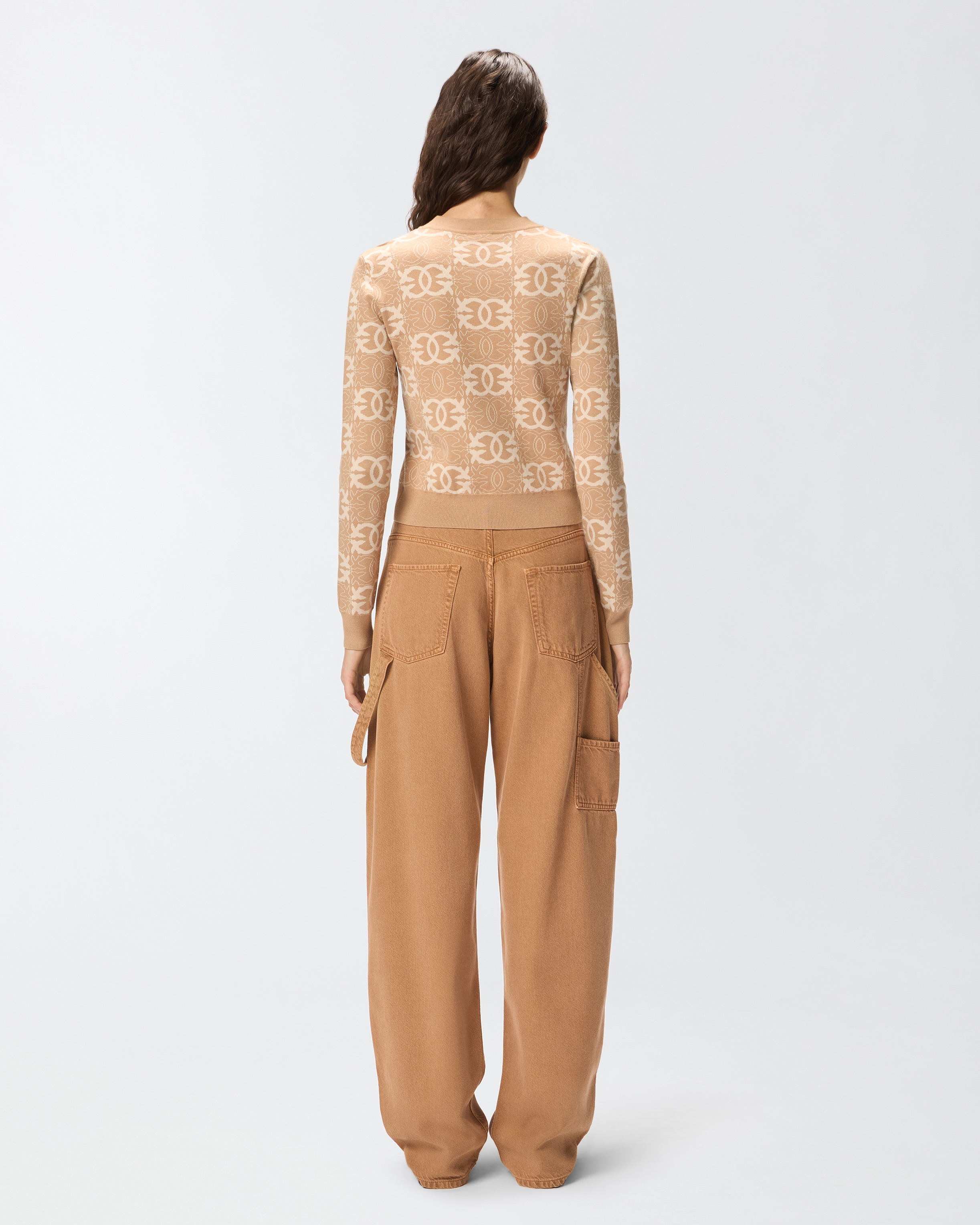 Укороченный джемпер с логотипами Love Birds 2