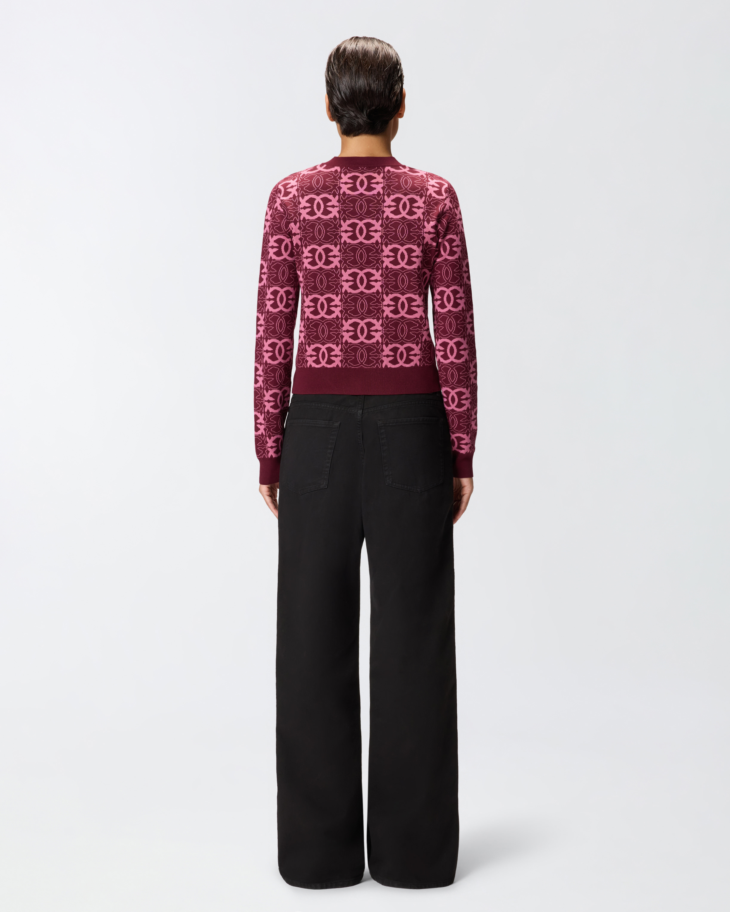 Maglia cropped con logo Love Birds 2