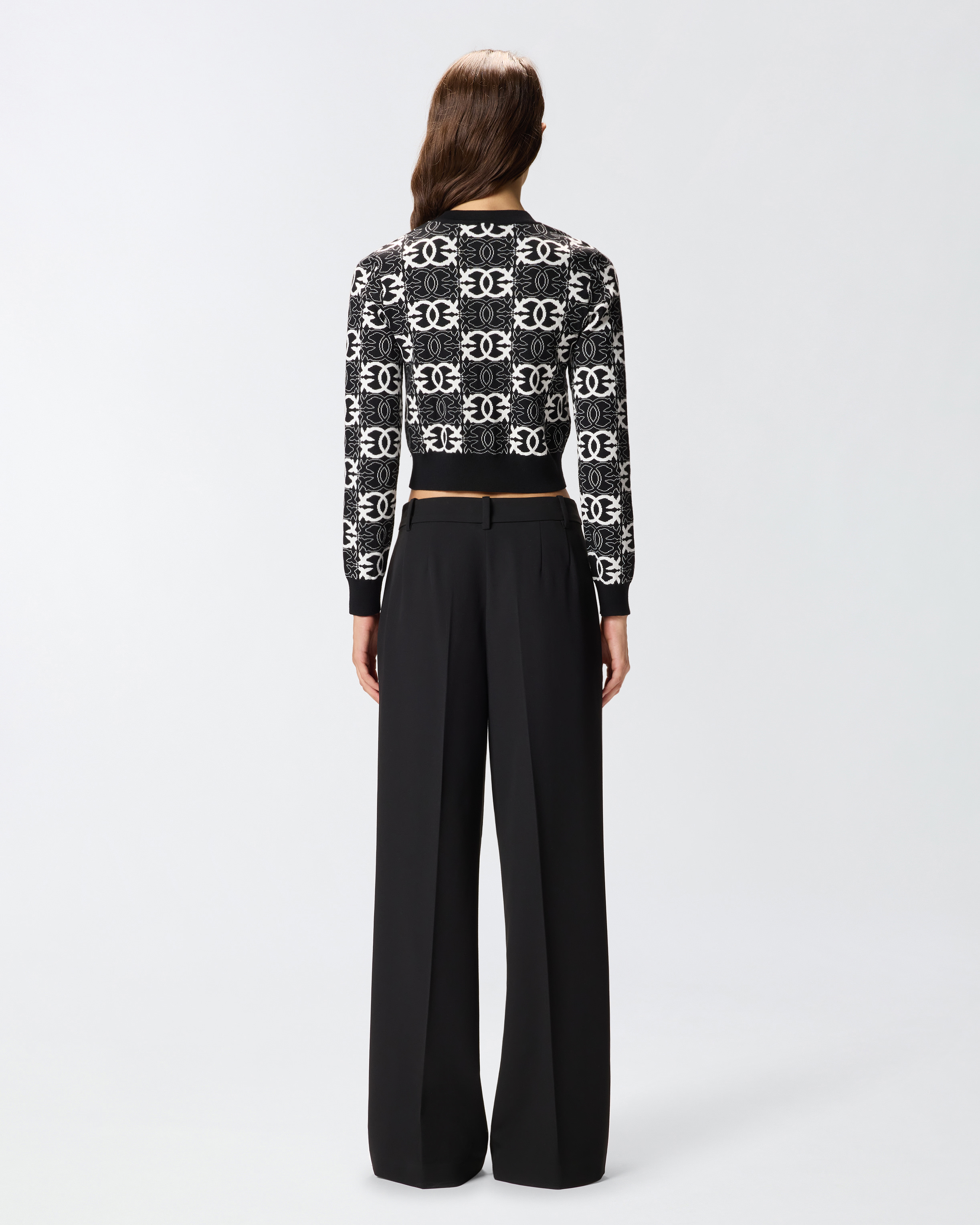 Maglia cropped con logo Love Birds 2