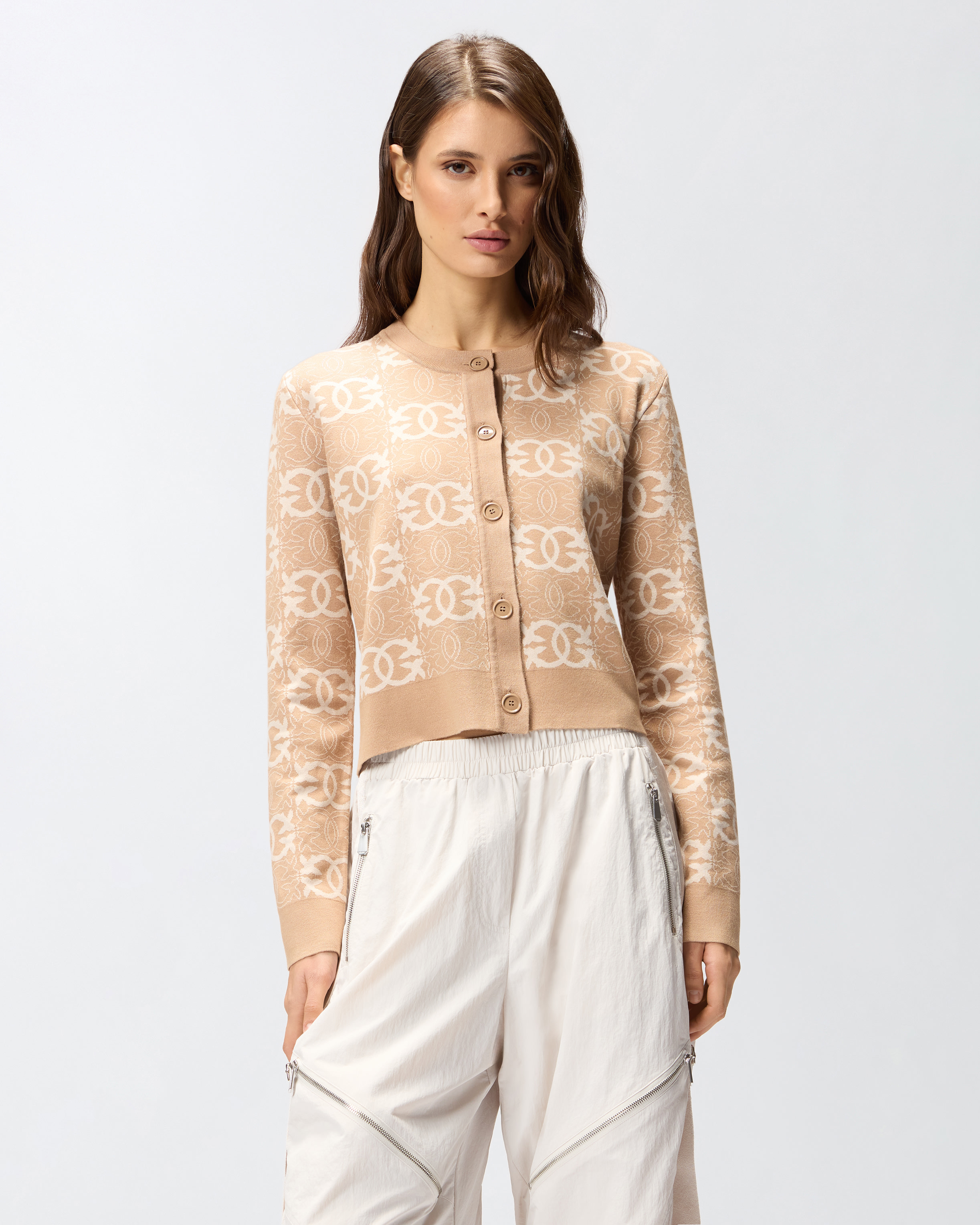 Cardigan mit Logo Love Birds | Pinko 