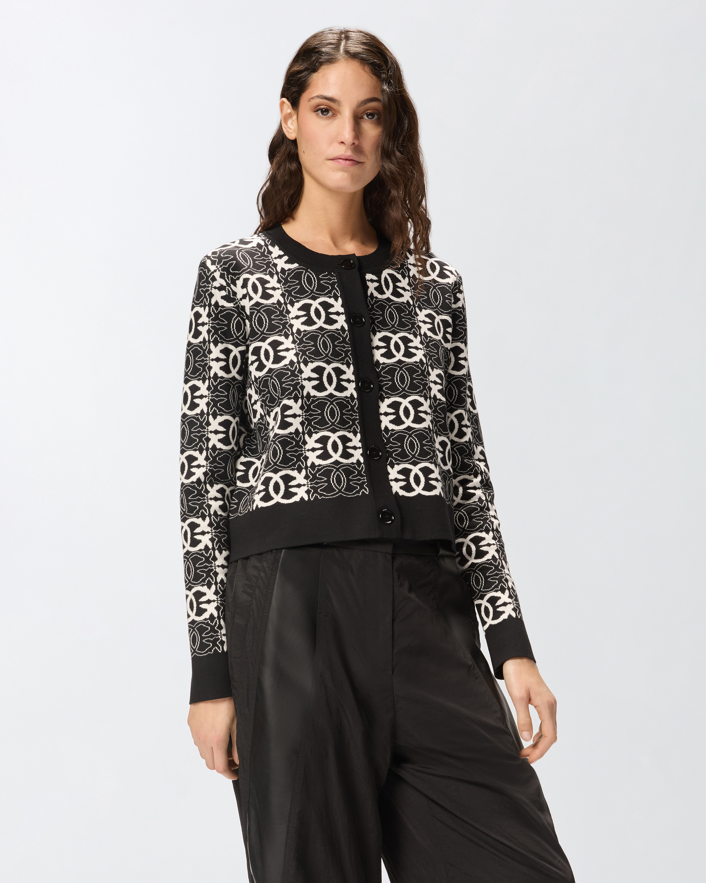 Cardigan con logo Love Birds 0