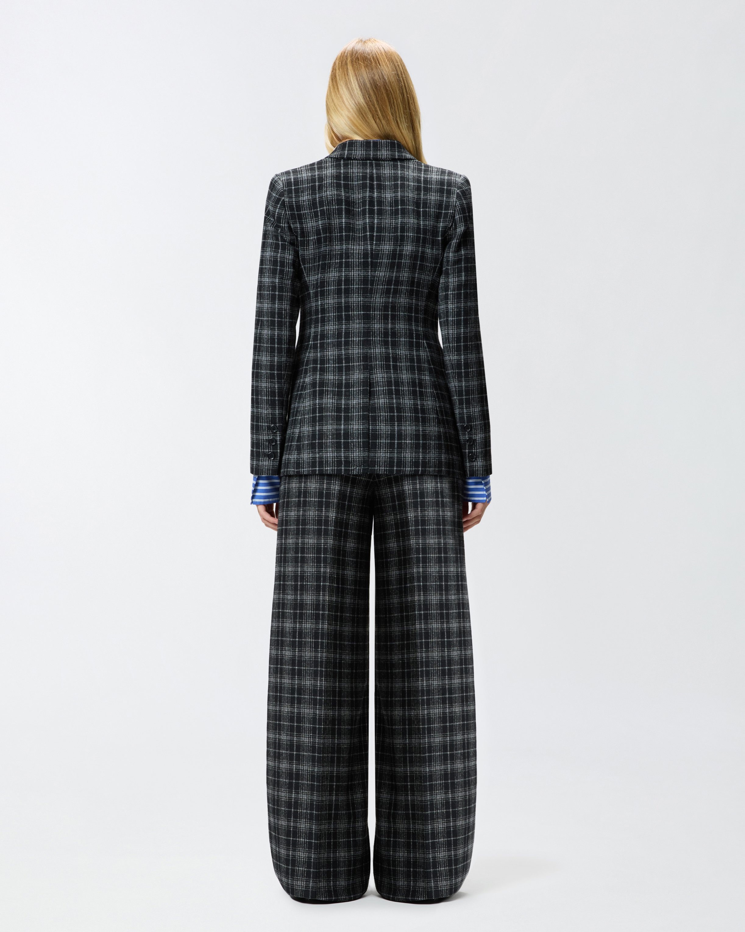 Veste croisée à carreaux 2