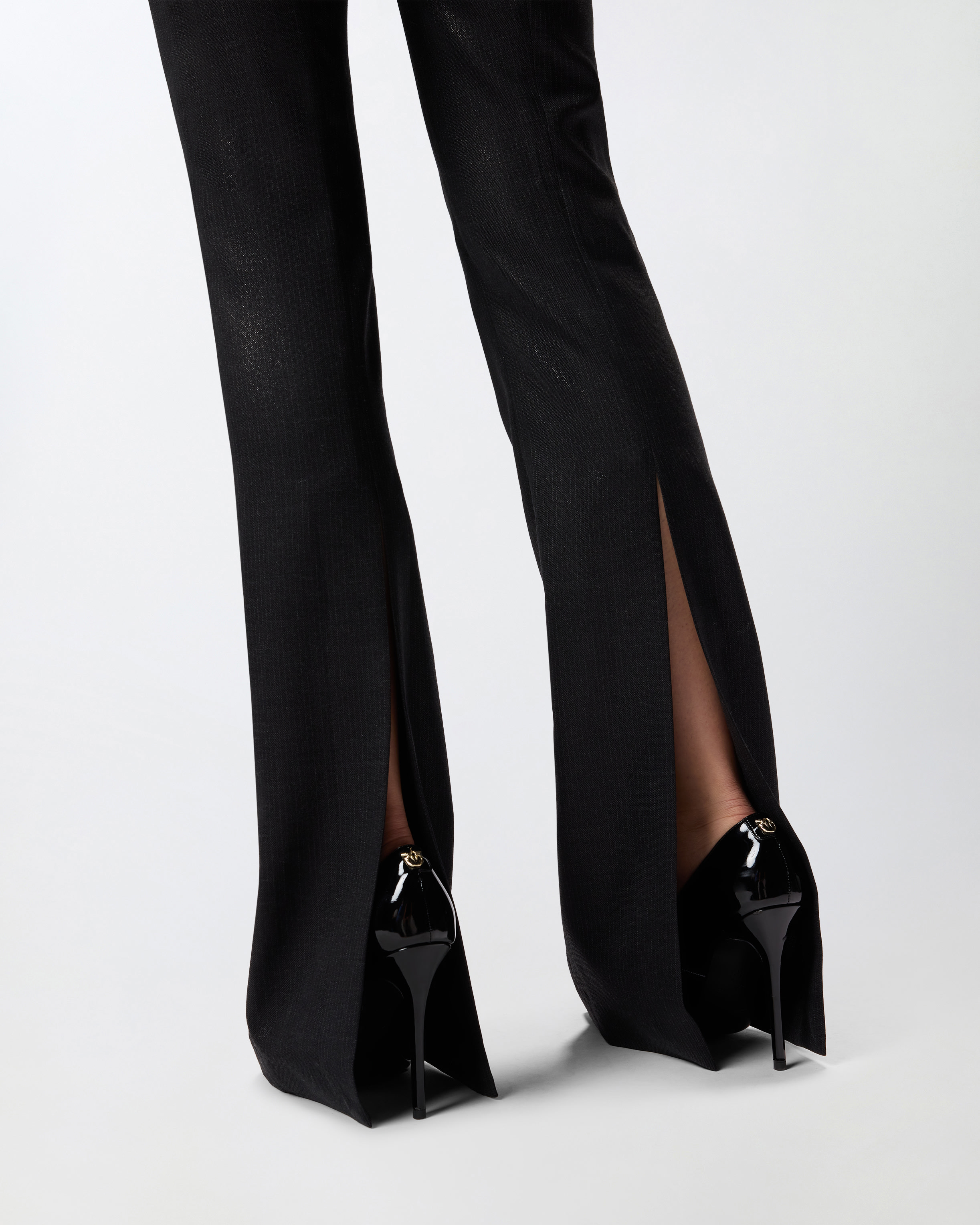 Pinko Straight-leg Casual Pants In Black