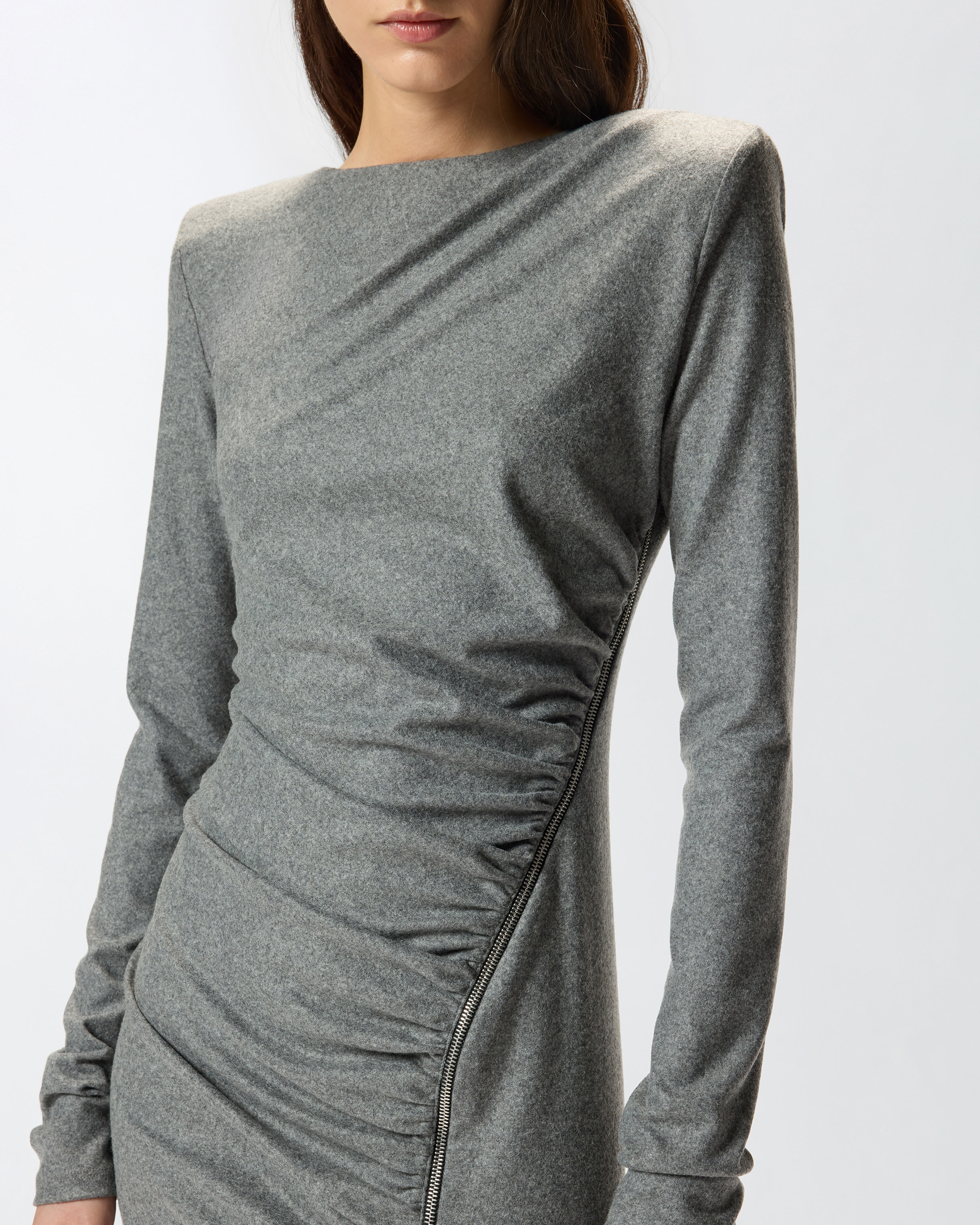 Vestido midi ceñido con drapeado 3