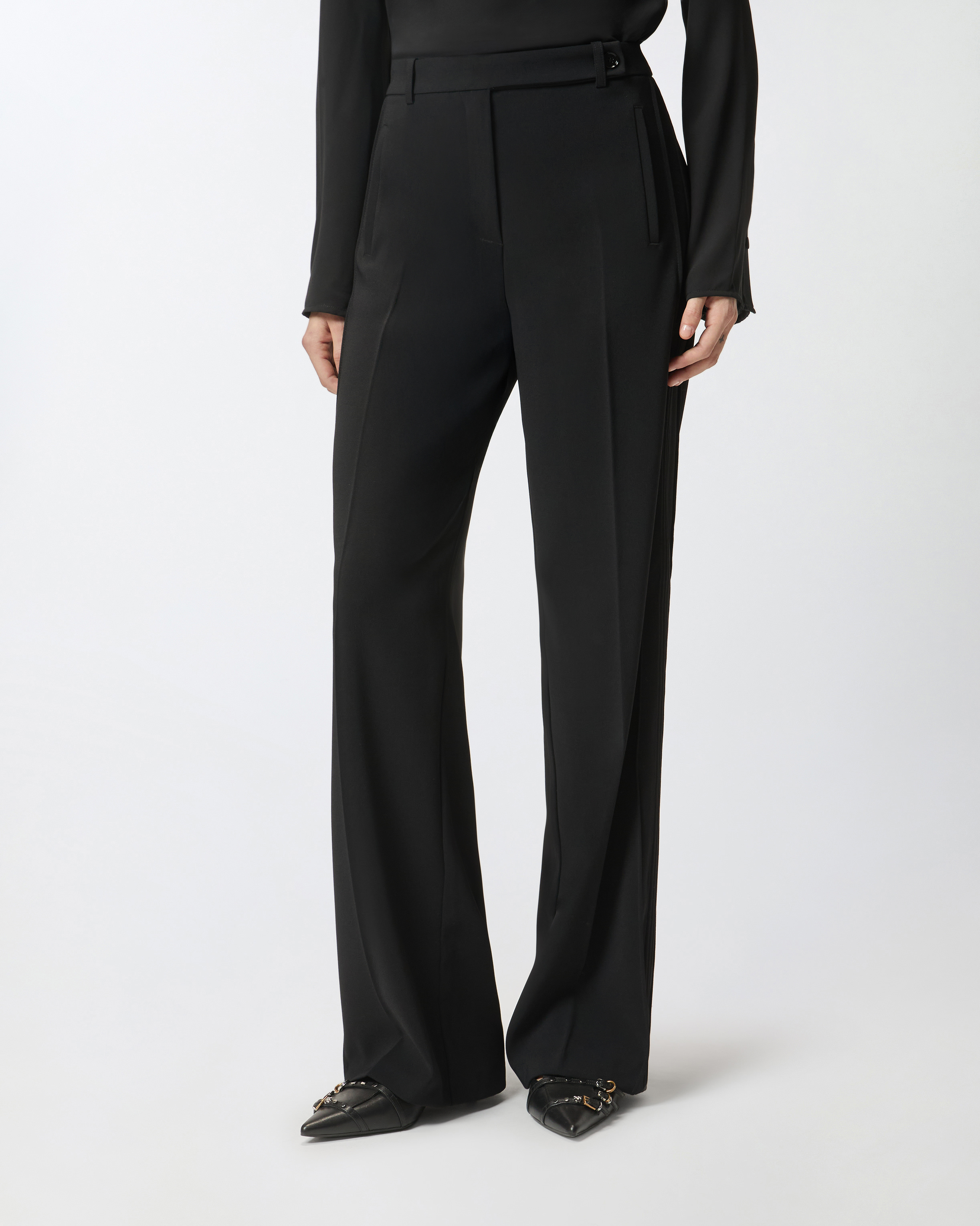 Tailored straight-leg trousers 1