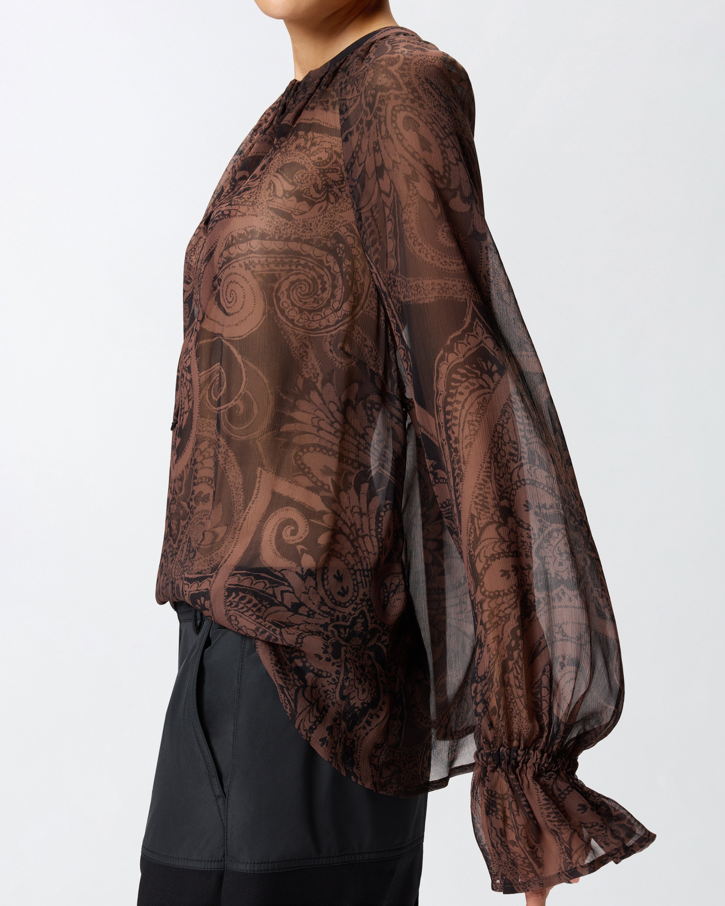 Bluse mit Kaschmir-Print 3