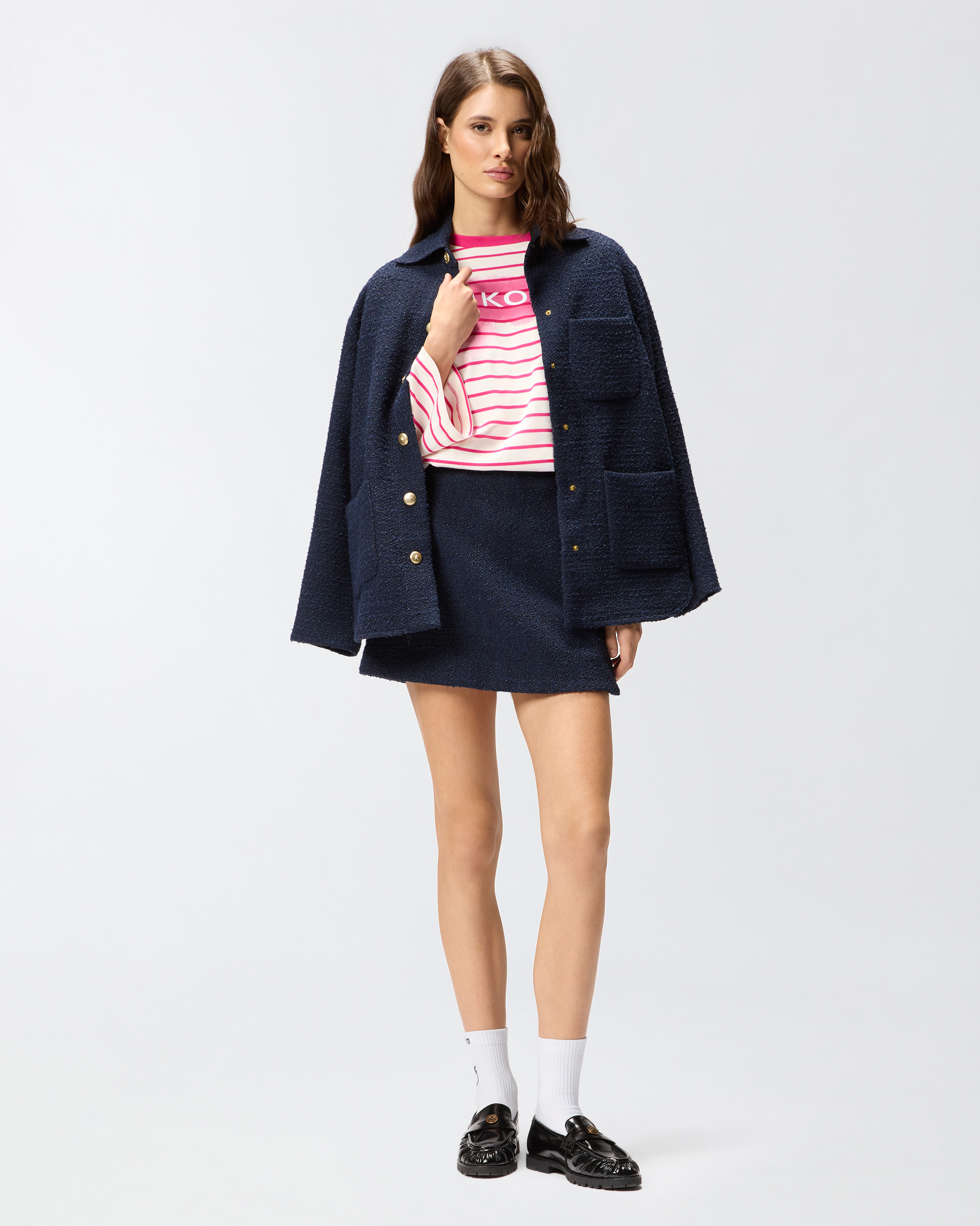 PINKOMANIA striped jersey t-shirt 1