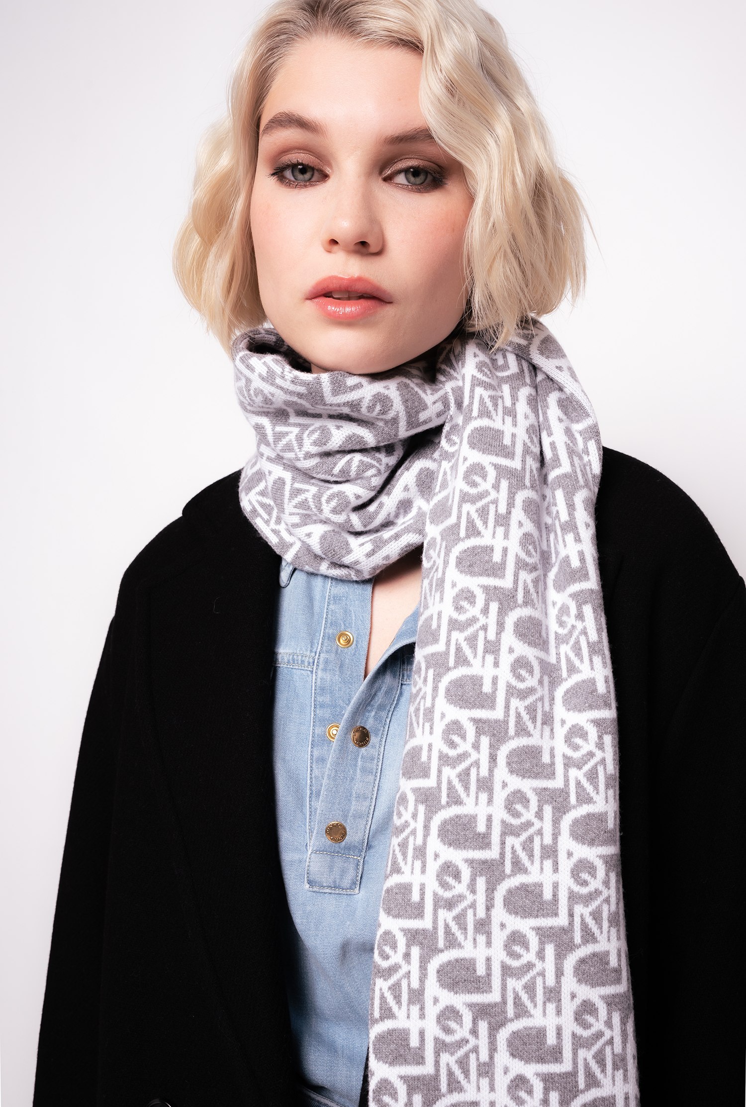 Monogram scarf