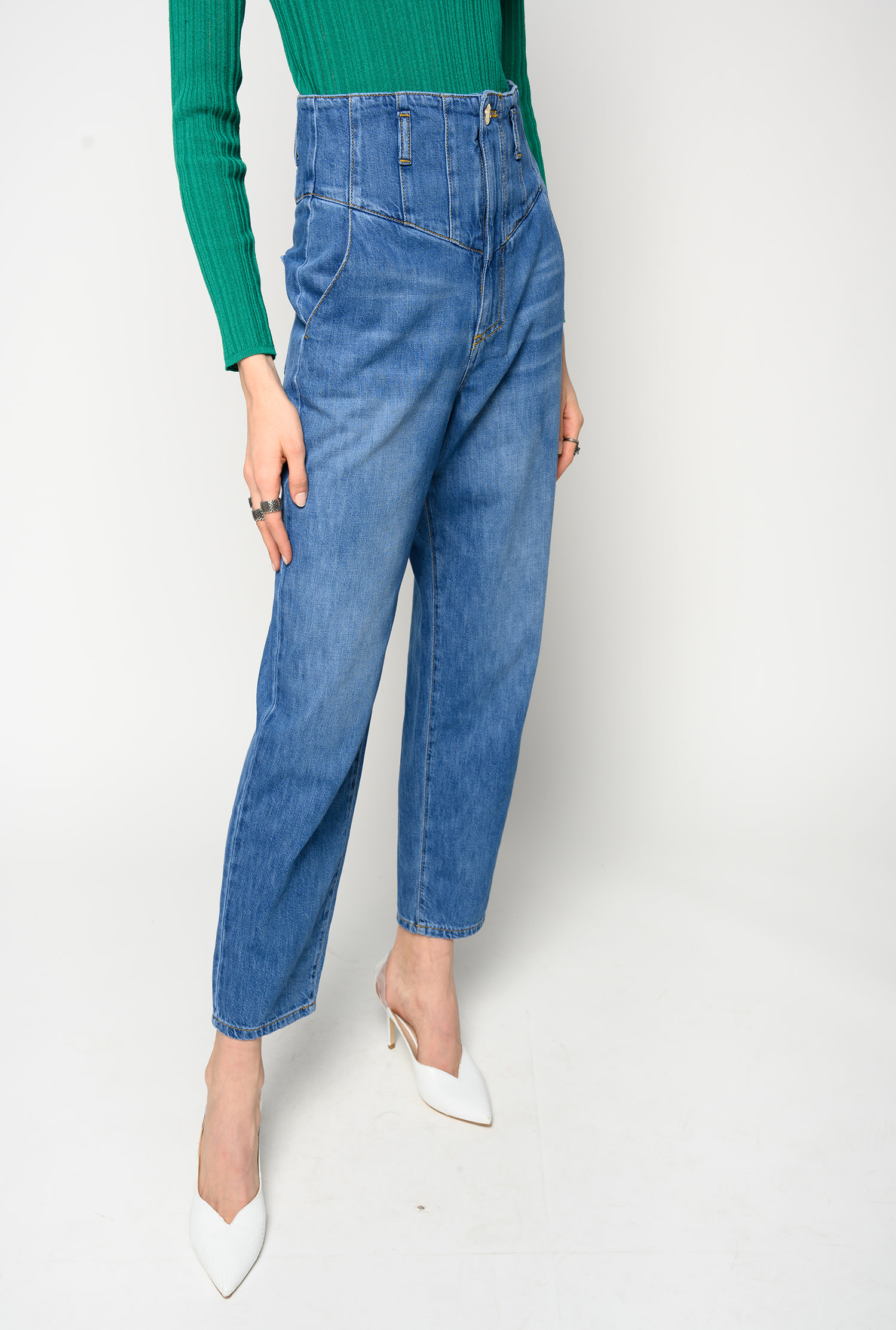 Пепе джинс Violet mom Carrot Fit High Waist Jeans