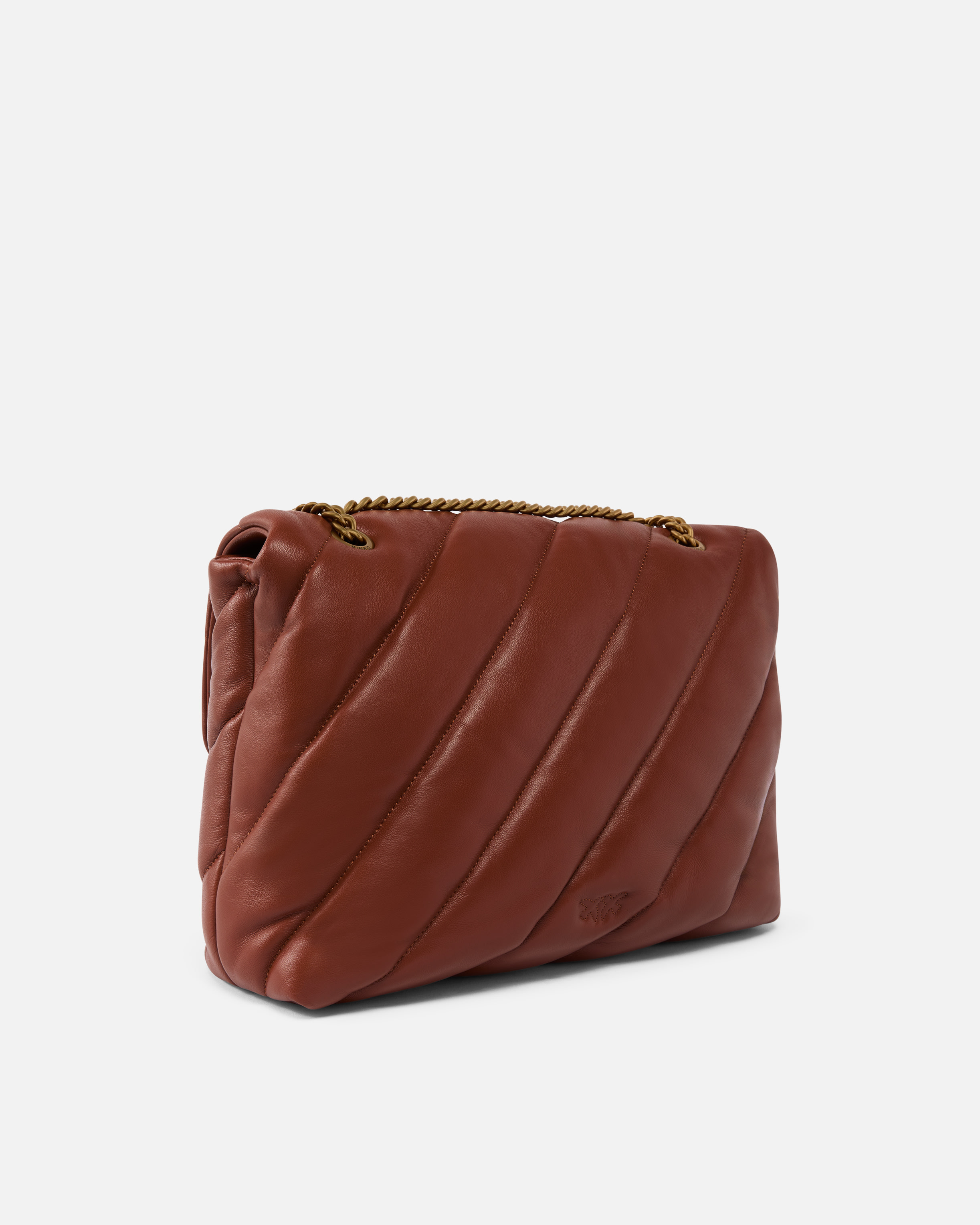 Pinko Big Love Bag Puff Maxi Quilt In Arab-antique Gold