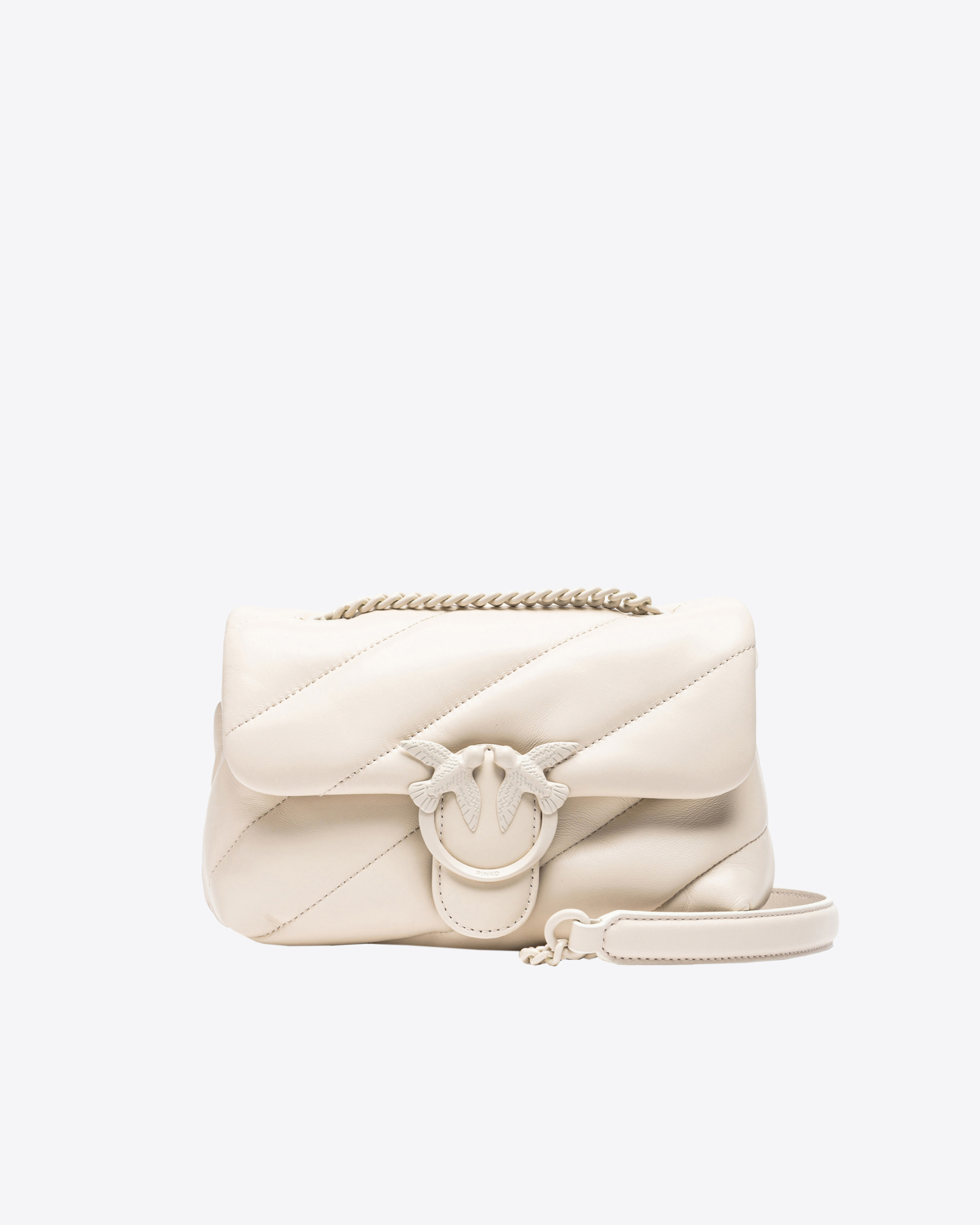 Pinko Mini Love Bag Puff aus Nappaleder in Color-Block-Optik