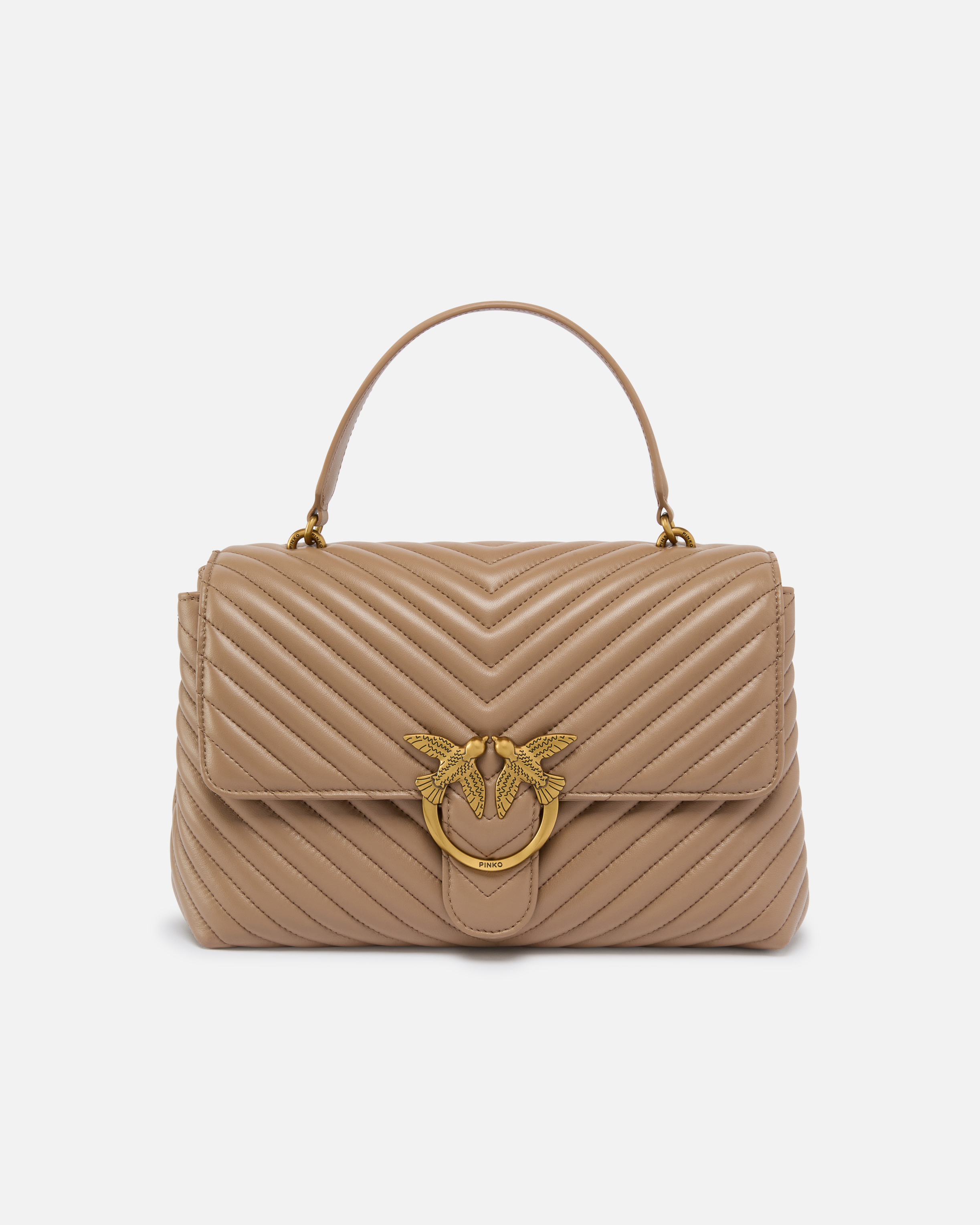 Pinko Big Lady Love Bag Puff Fischgrat