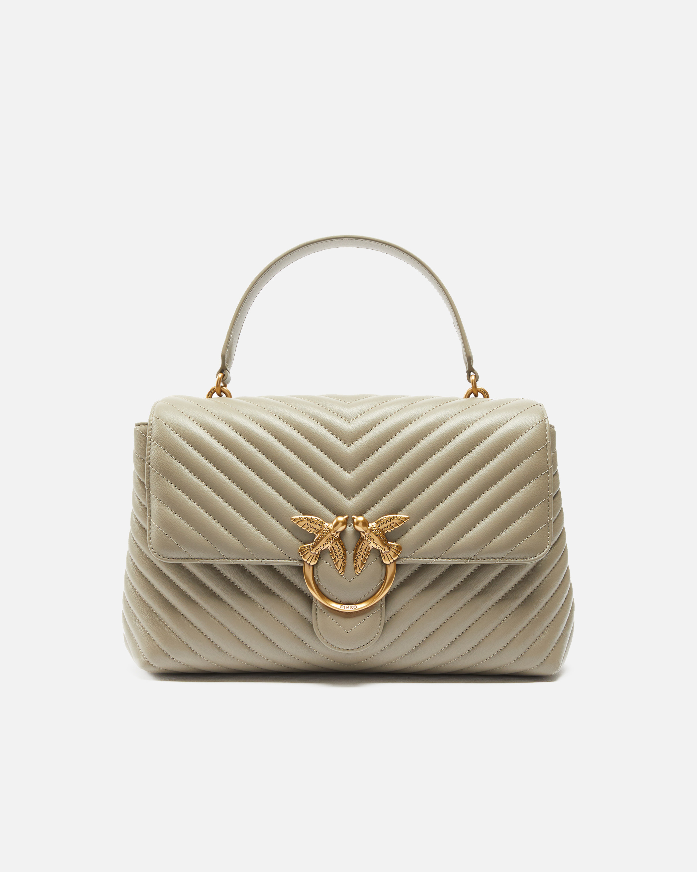 Pinko Big Lady Love Bag Puff Fischgrat