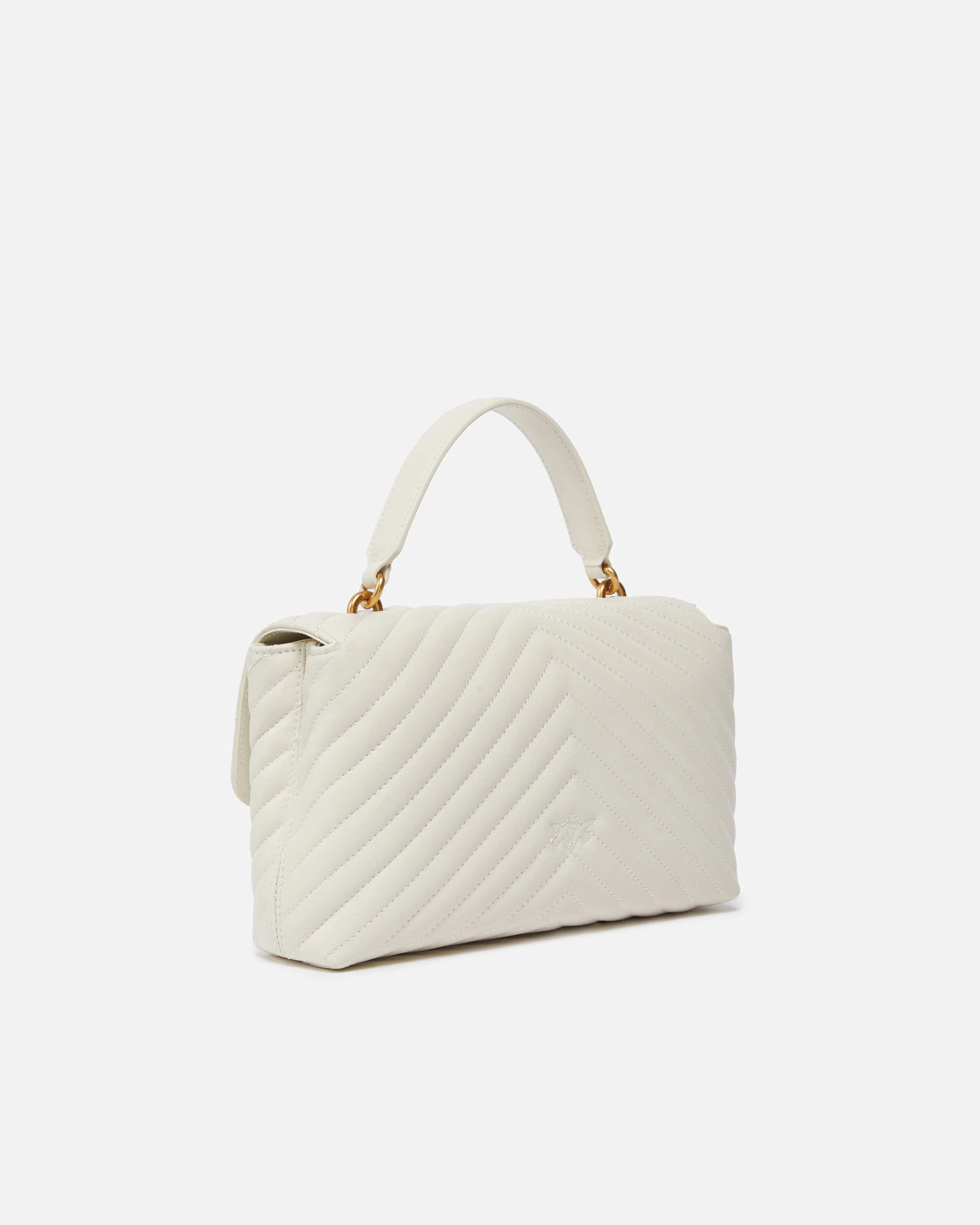 Bolso de mano para mujer Pinko Love Puff clásico oveja napa Z14Q blanco