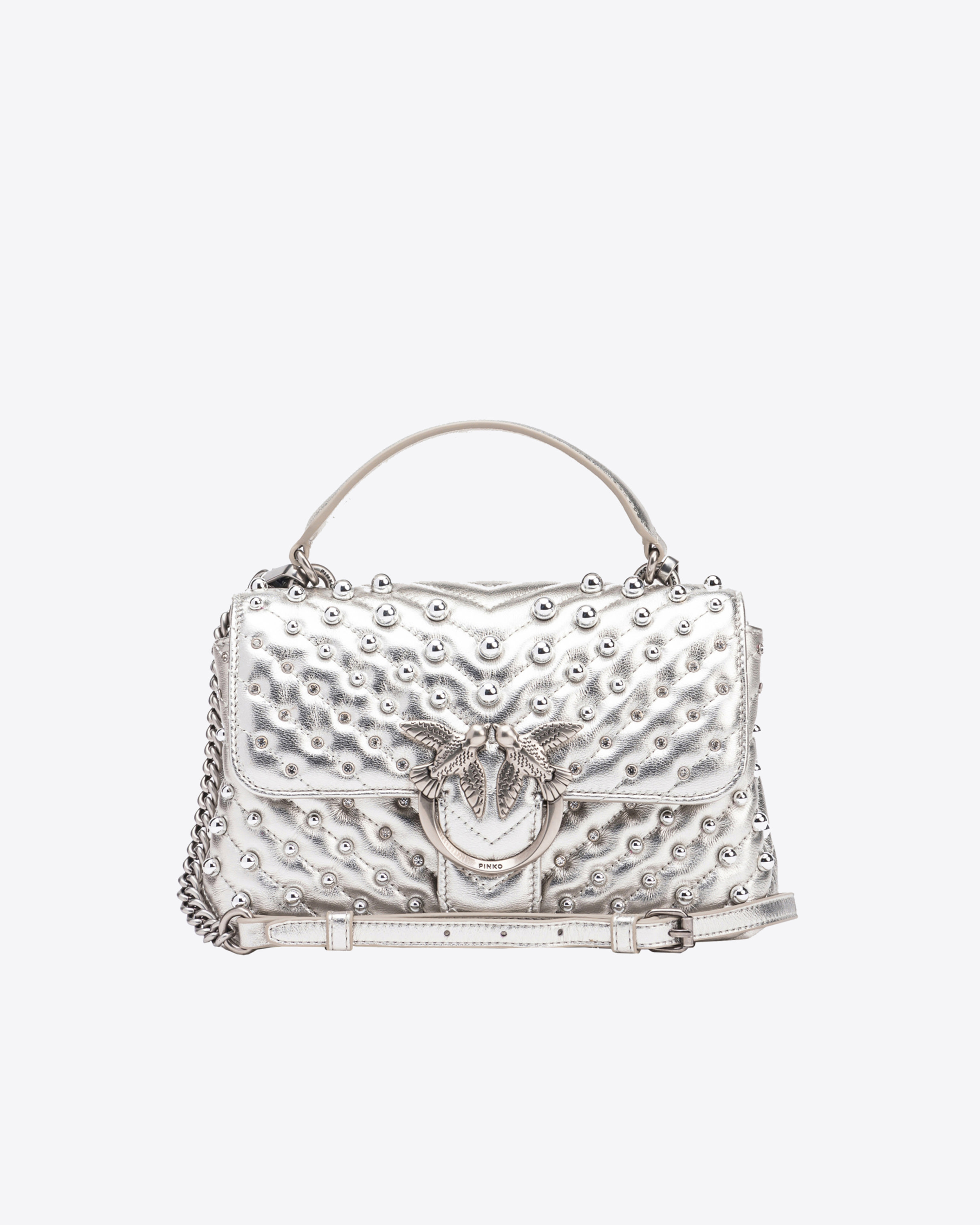 Pinko Mini Lady Love Bag Puff Metal mit Applikationen