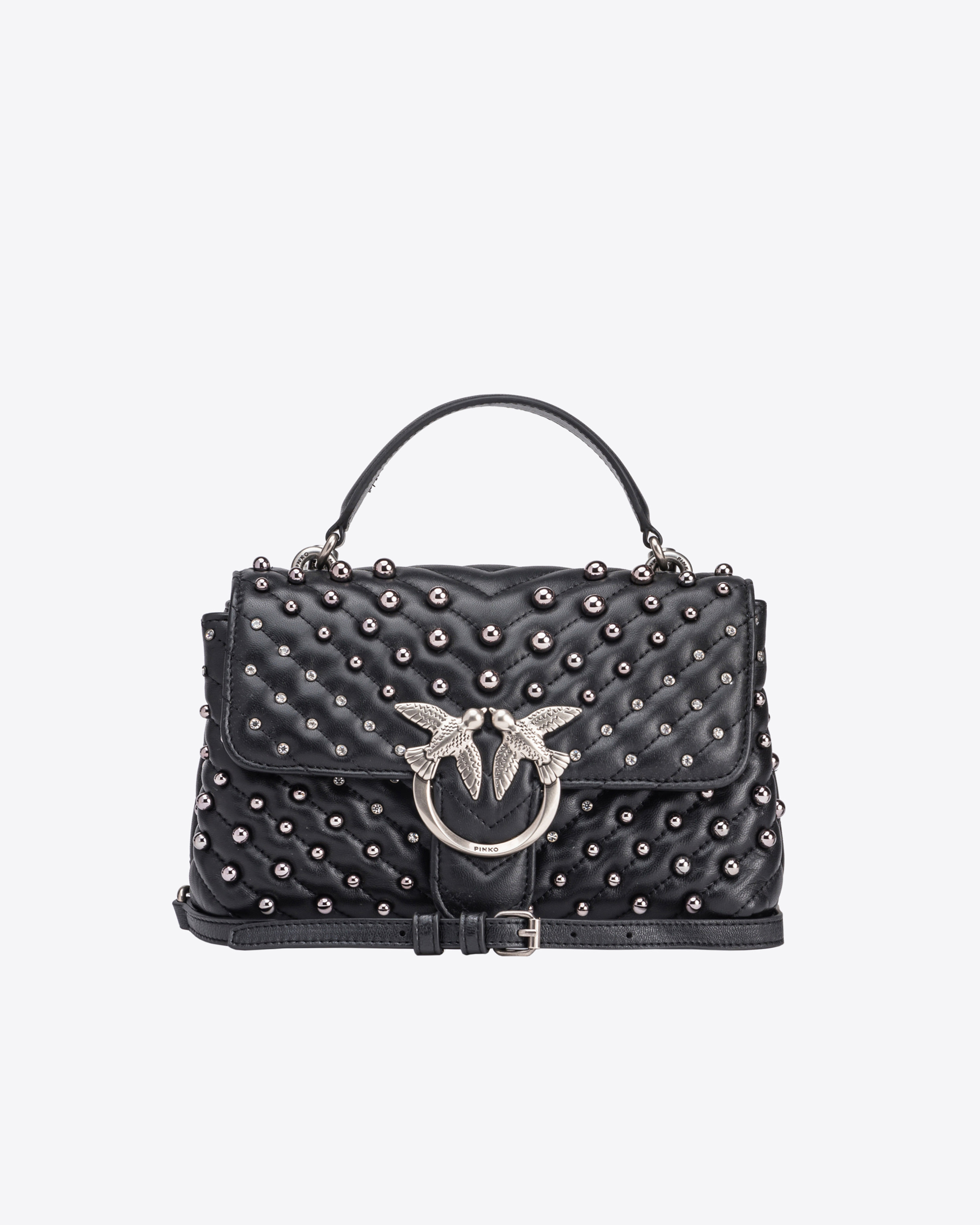 Pinko Mini Lady Love Bag Puff Nappaleder mit Applikationen