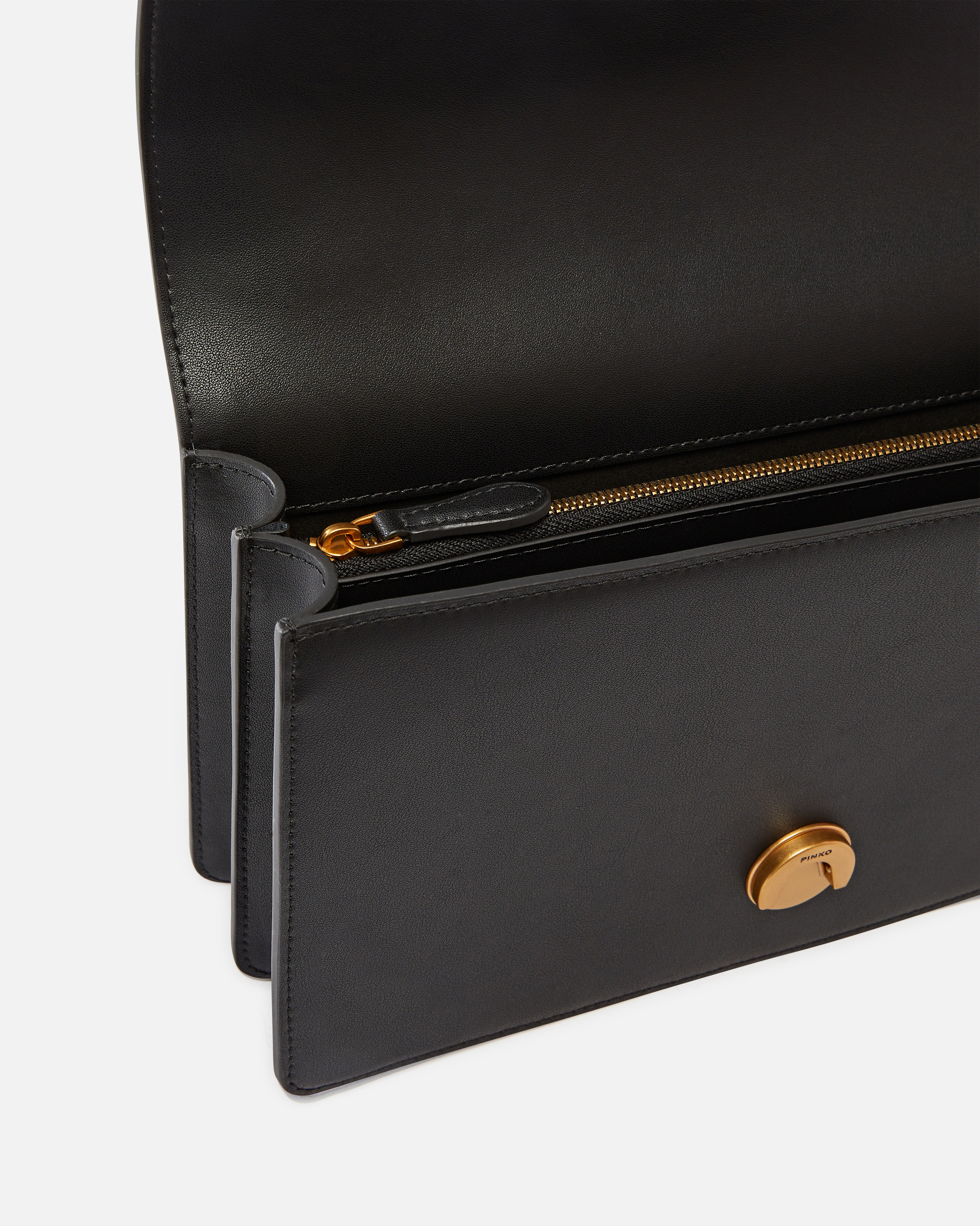 Pinko Classic Love Bag One Simply In Black-antique Gold