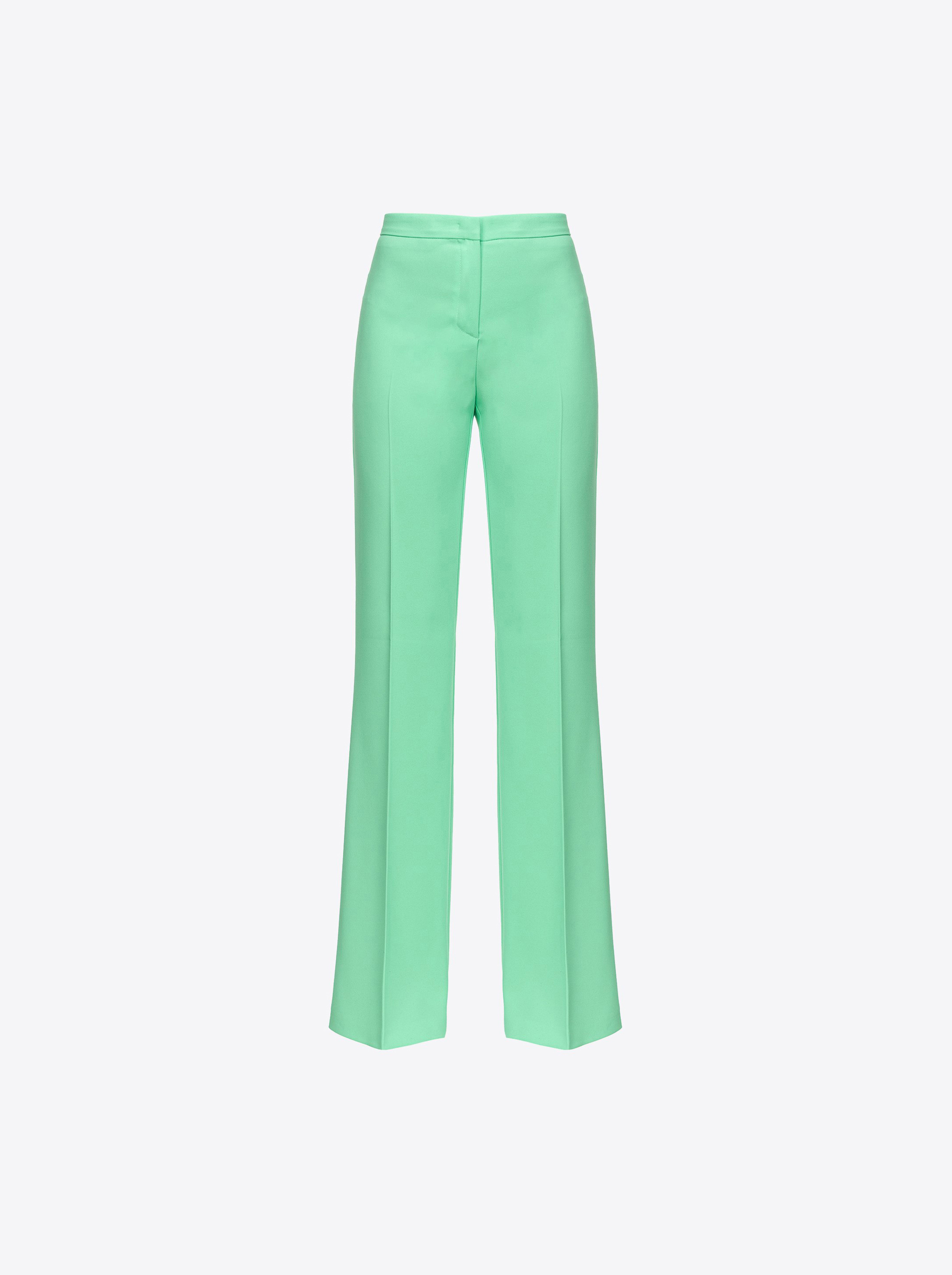 Shop Pinko Flared Stretch Trousers In Bouquet