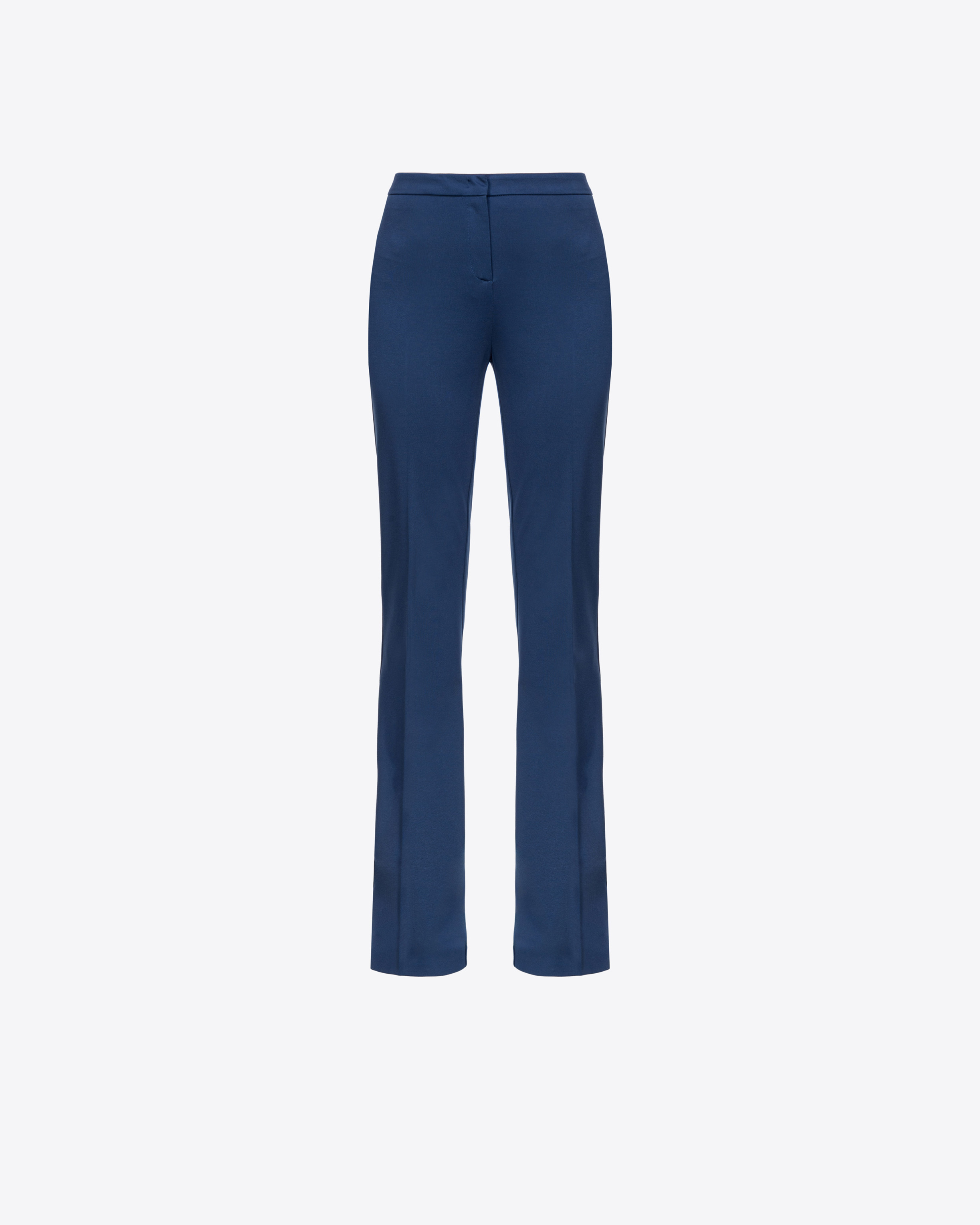 Shop Pinko Flared Stretch Technical Trousers In Ceremonial Blue