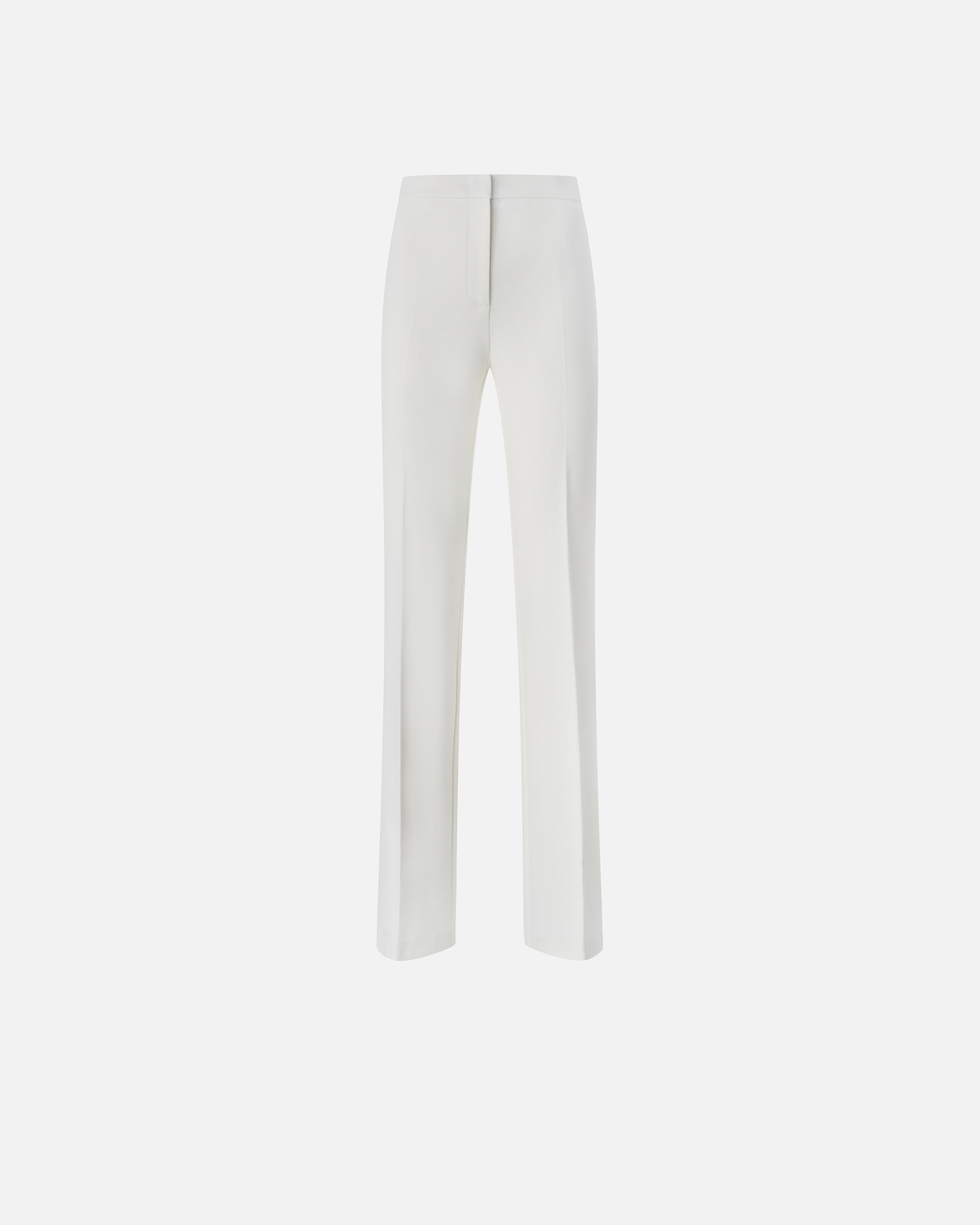 Pinko Flared Full Milano Trousers In Blanc-blanche-neige