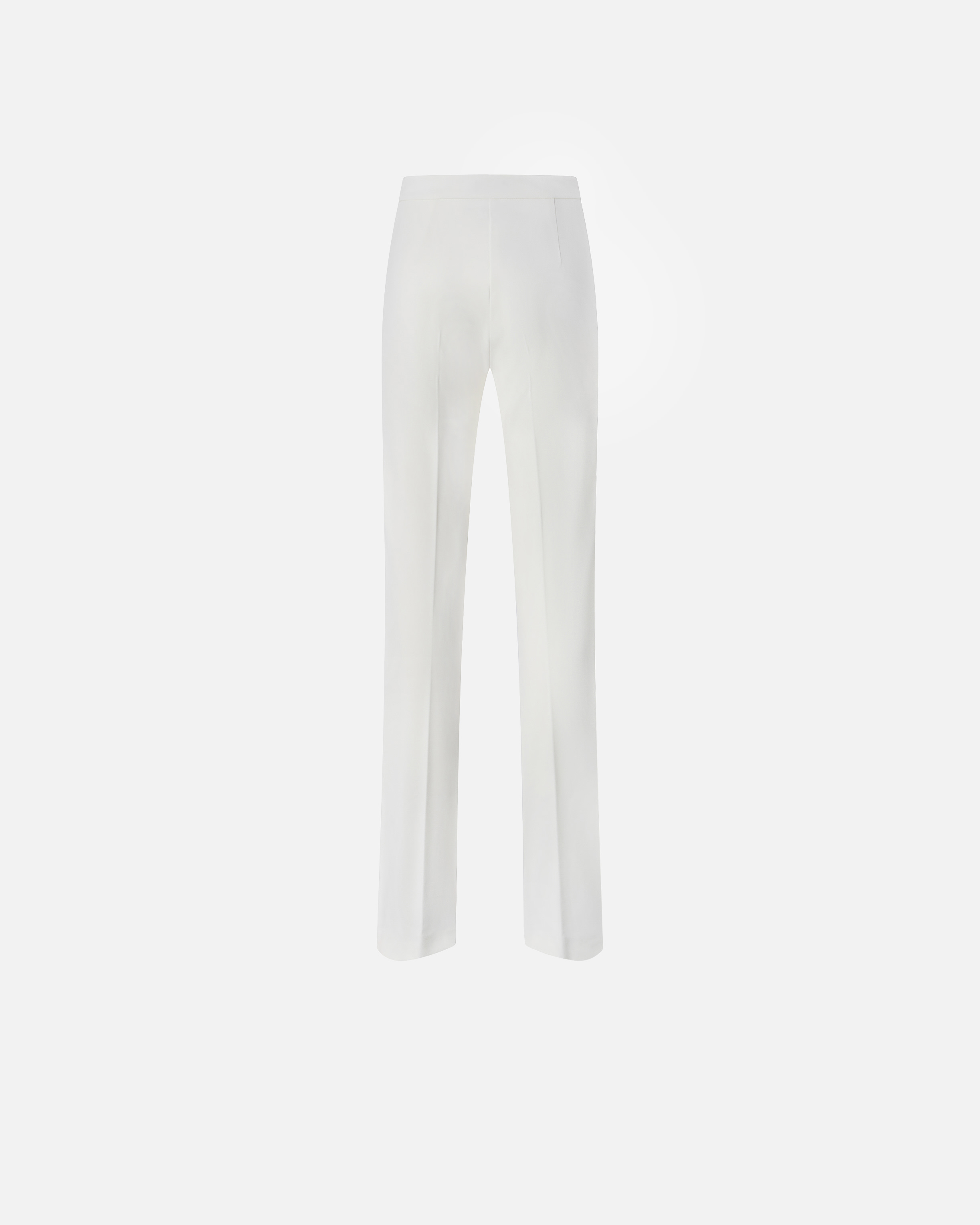 Shop Pinko Pantalon Flare En Maille Roma In Blanc-blanche-neige