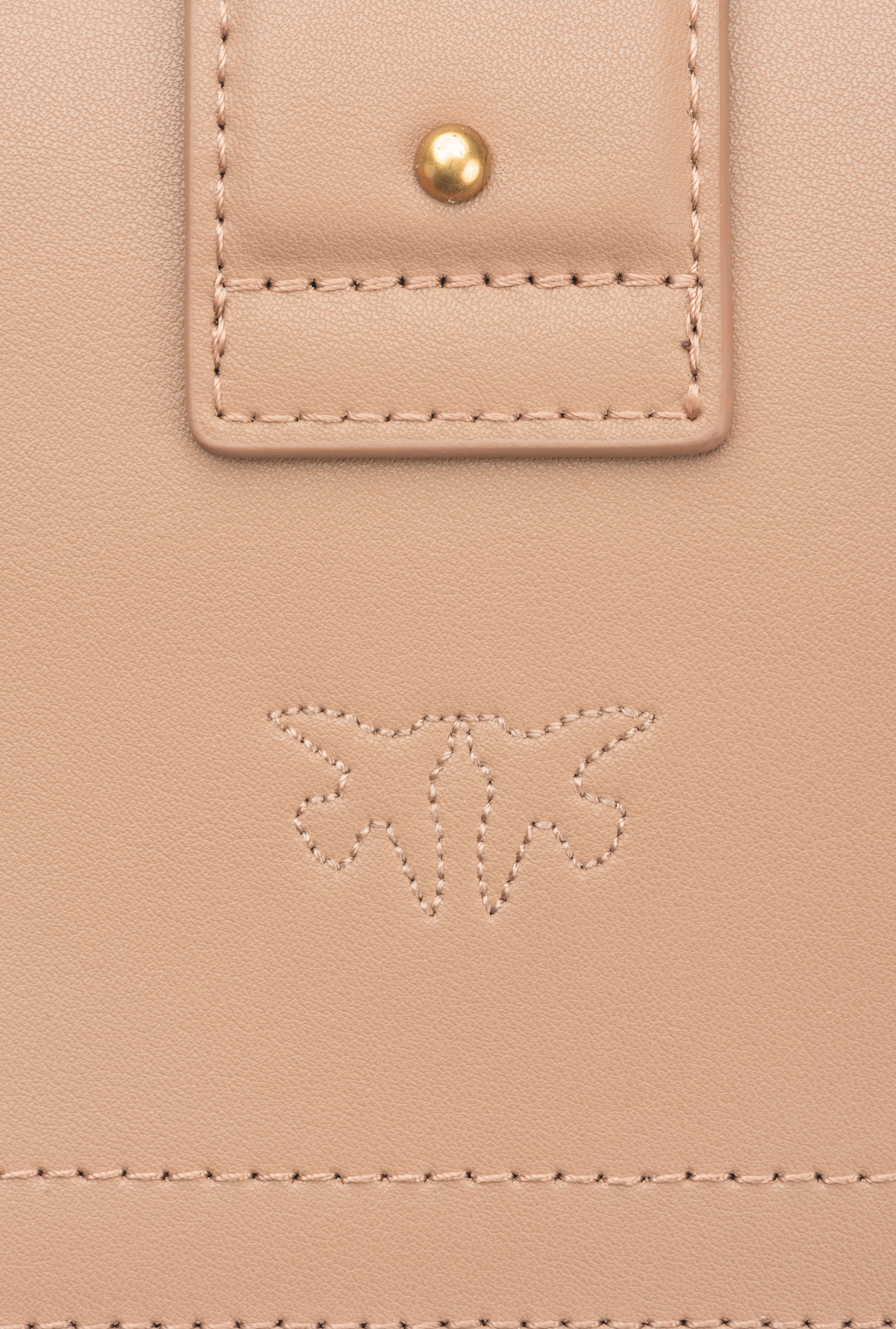 Pinko Mini Love Bag One Simply In Ginger Biscuit-antique Gold