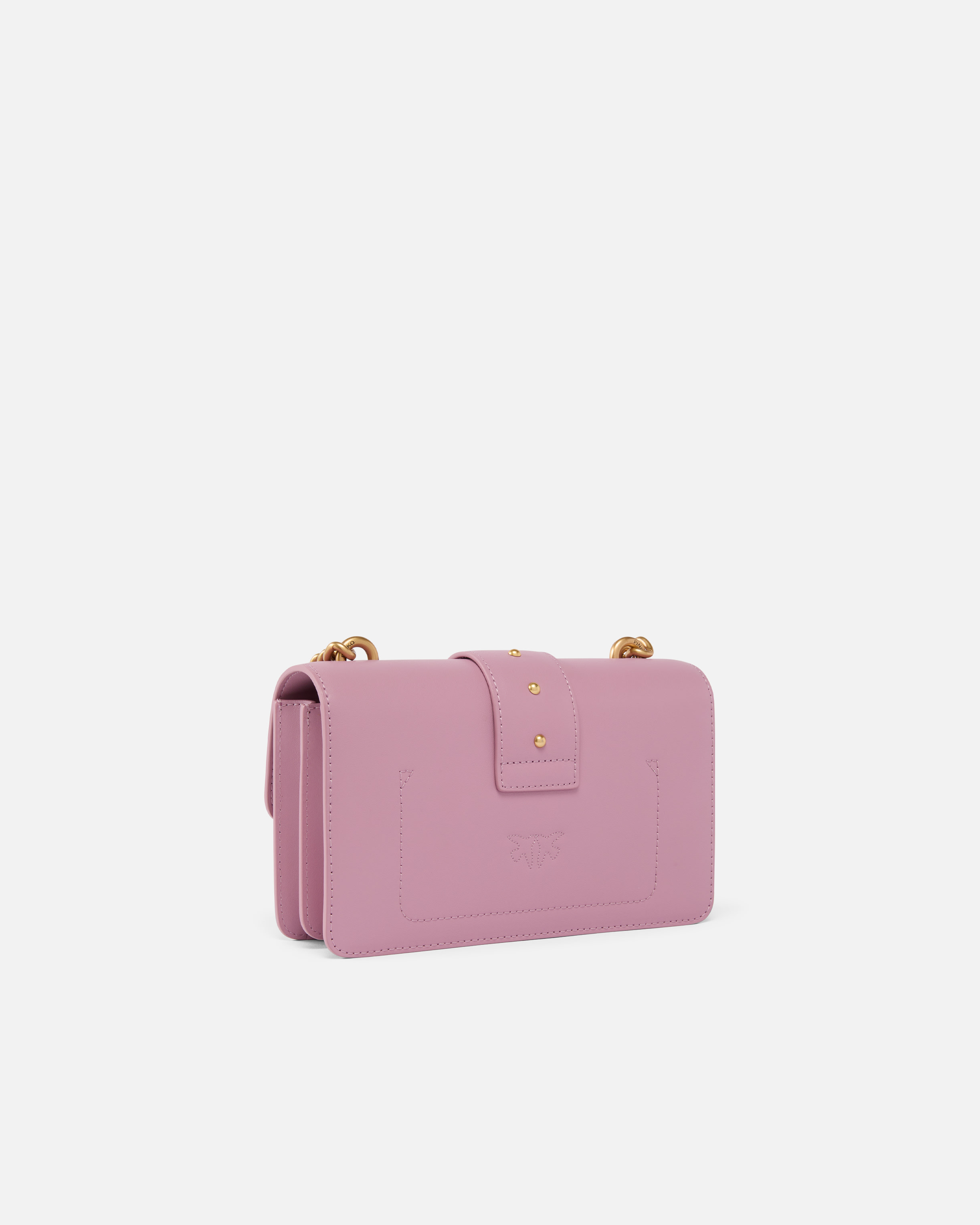 Pinko Mini Love Bag One Simply In Purple-city Of Lilac-antique Gold