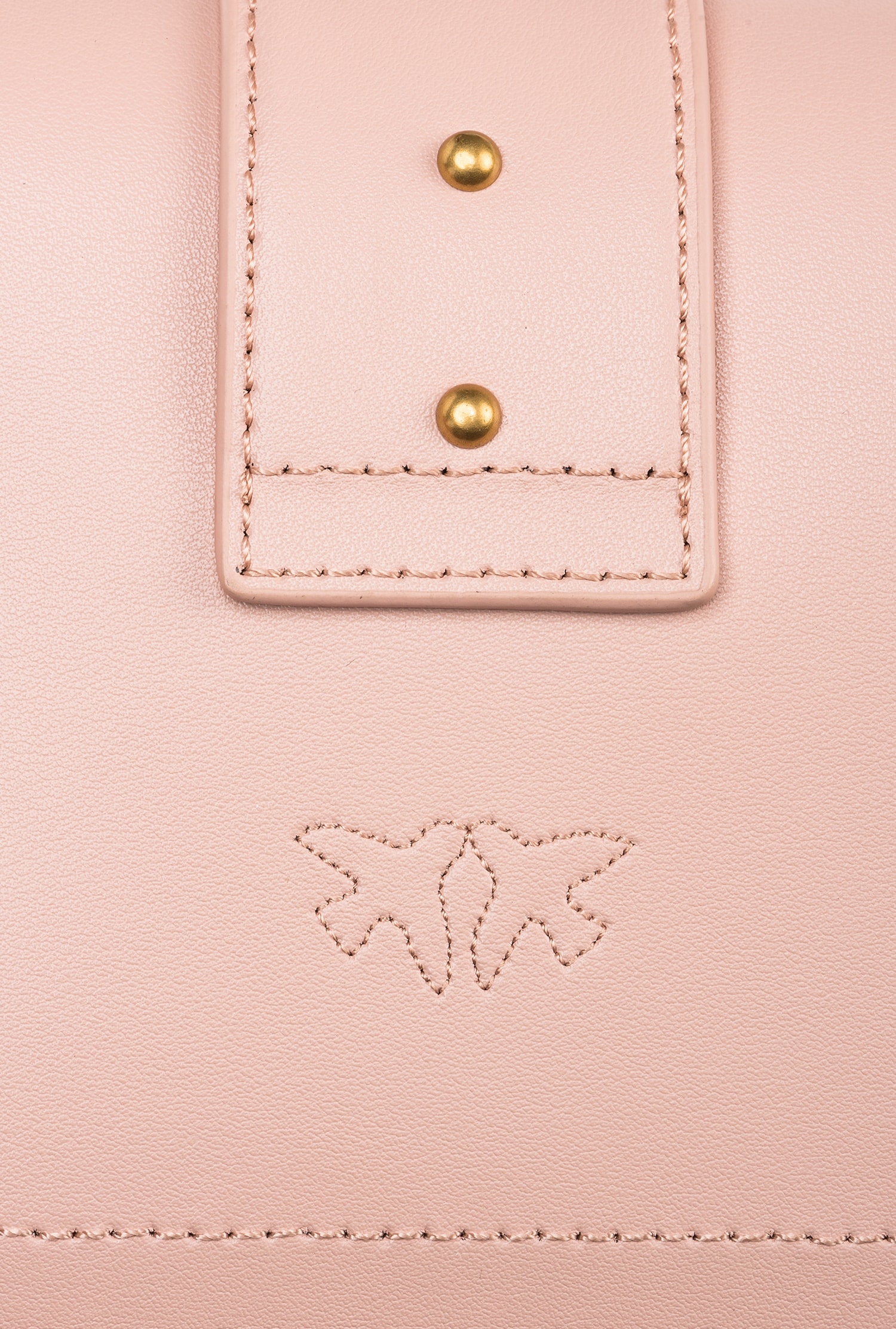 Pinko Love One Mini Classic Crossbody Bag In Pink/dusty Pink-antique Gold